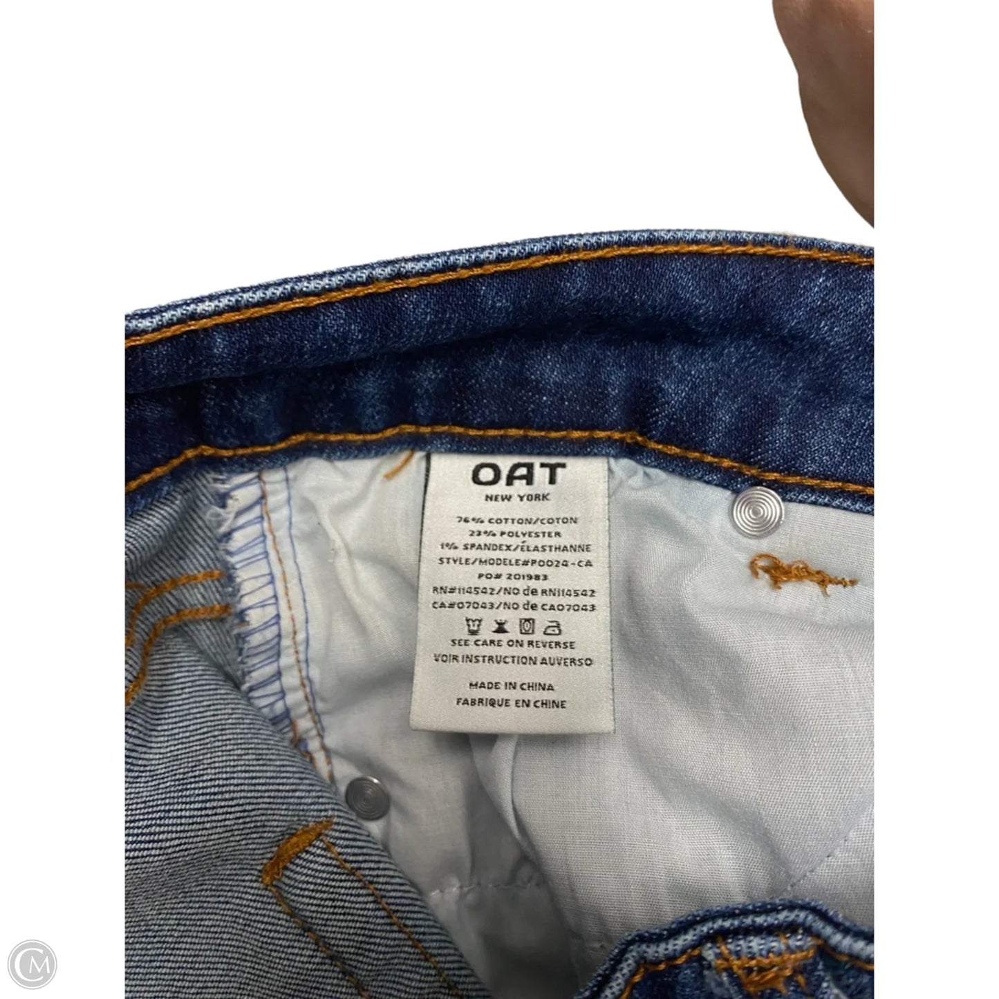 Jeans Wide Leg By Oat In Blue Denim, Size: 8