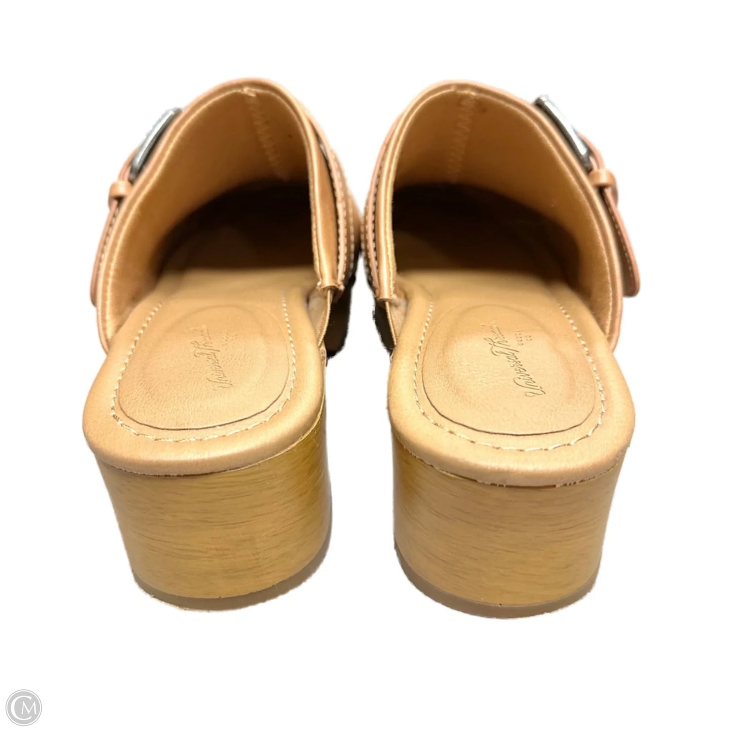 Shoes Heels Block By Universal Thread In Tan, Size: 5.5