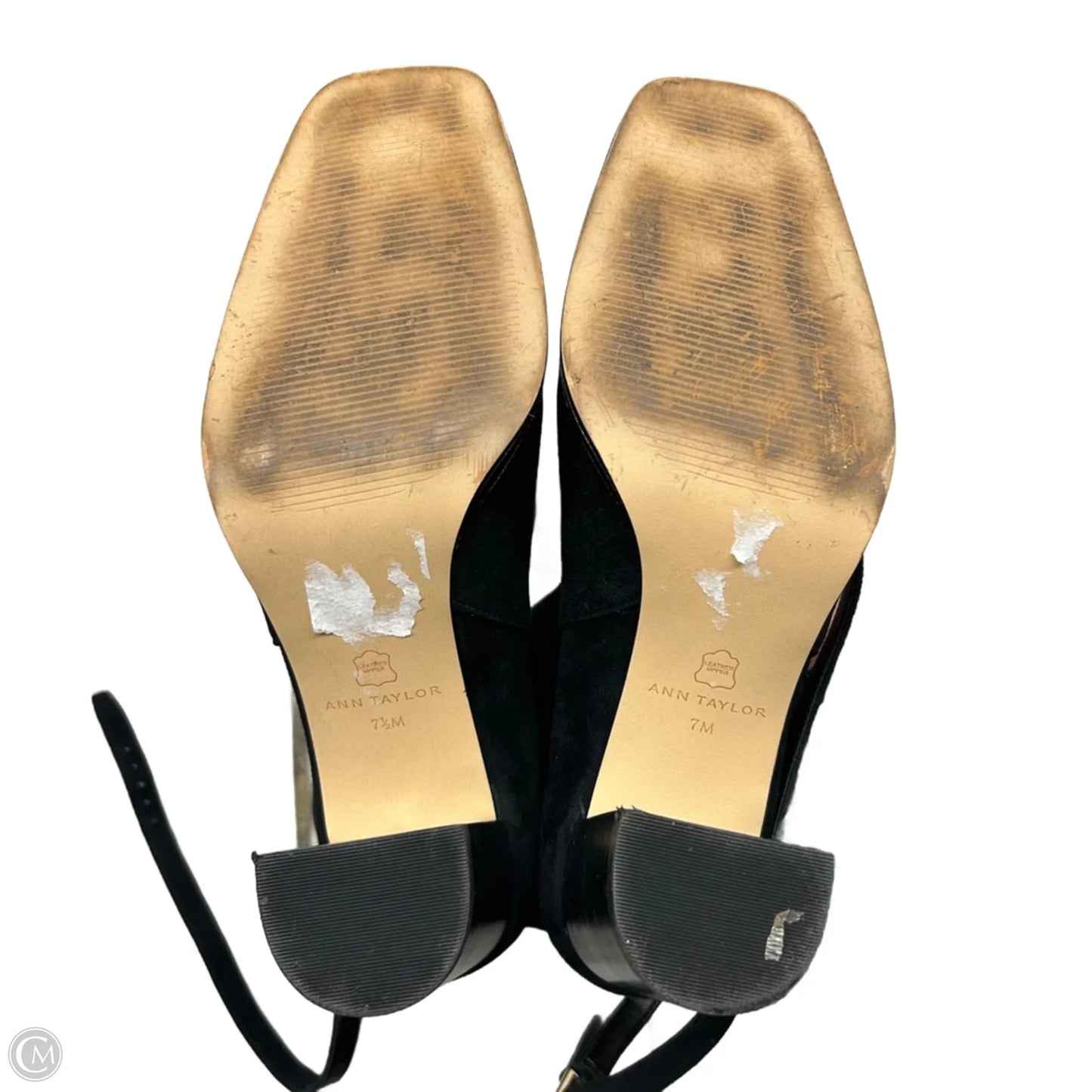 Boots Ankle Heels By Ann Taylor In Black, Size: 7