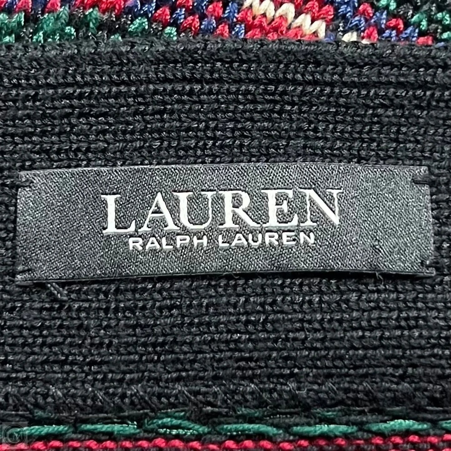 Skirt Maxi By Lauren By Ralph Lauren In Black & Green, Size: S