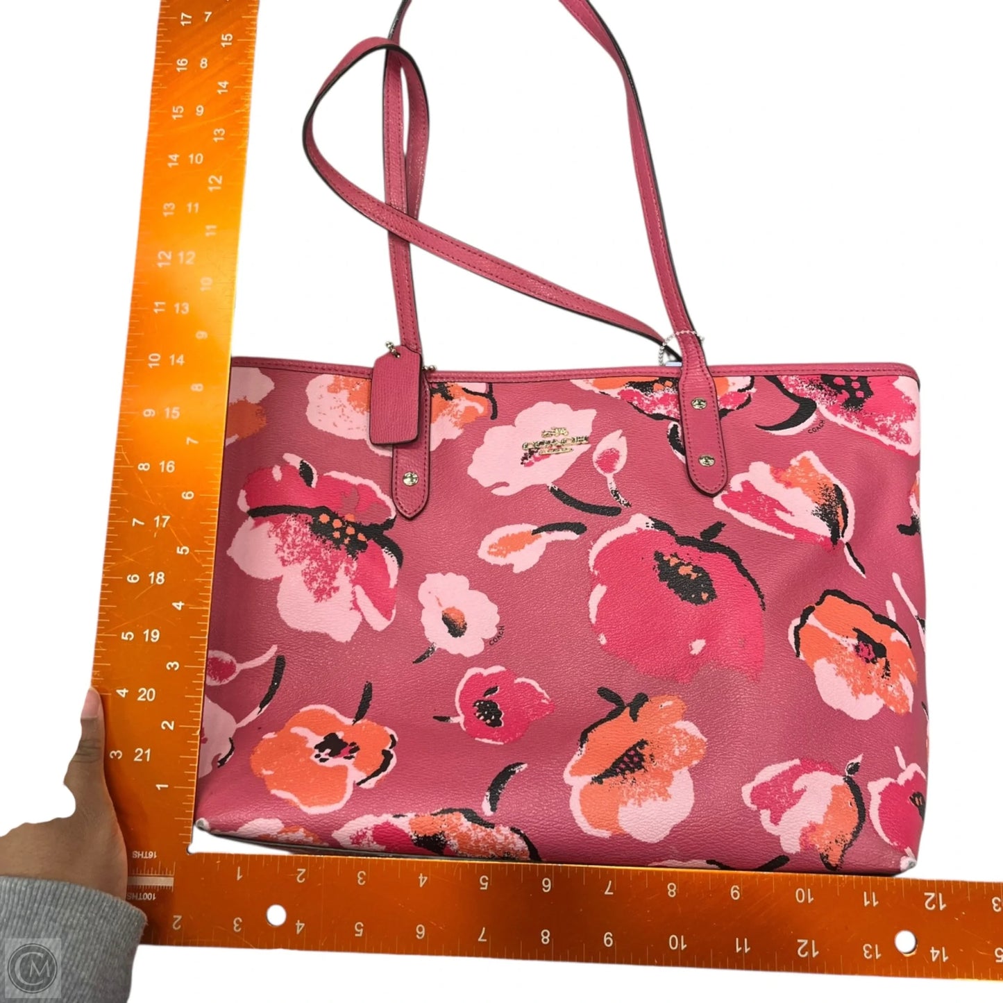 Tote Designer By Coach, Size: Large