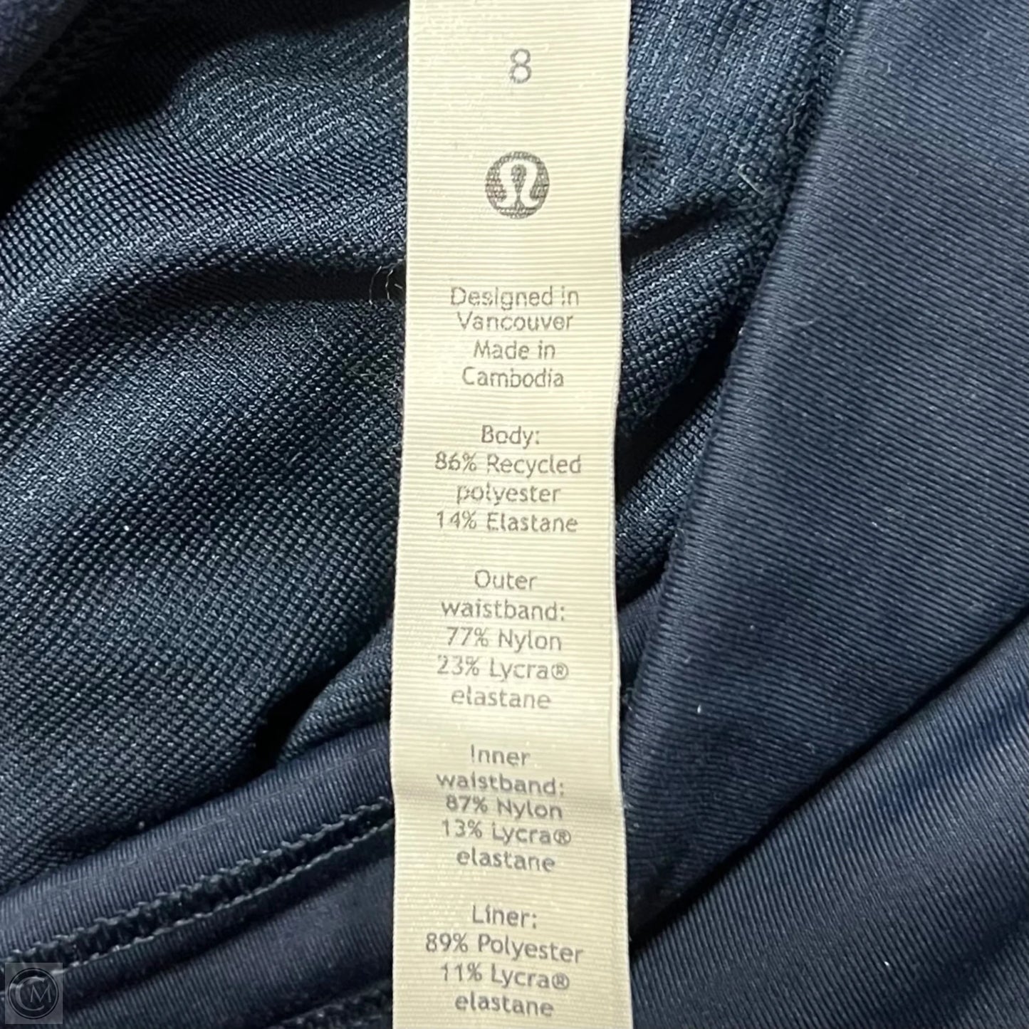 Athletic Shorts By Lululemon In Blue, Size: 8