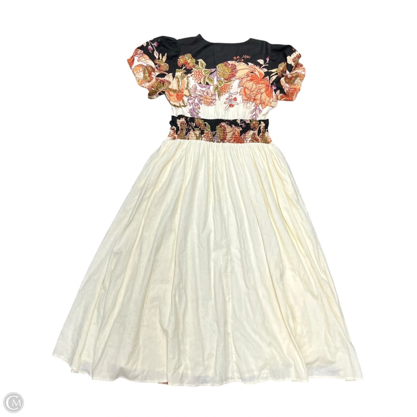 Dress Casual Maxi By Anthropologie In Black & Cream, Size: XSp