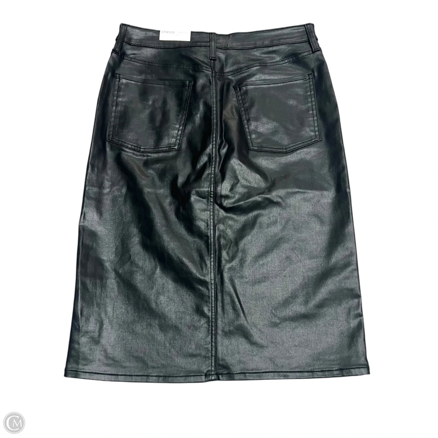 Skirt Midi By Chicos In Black, Size: 6