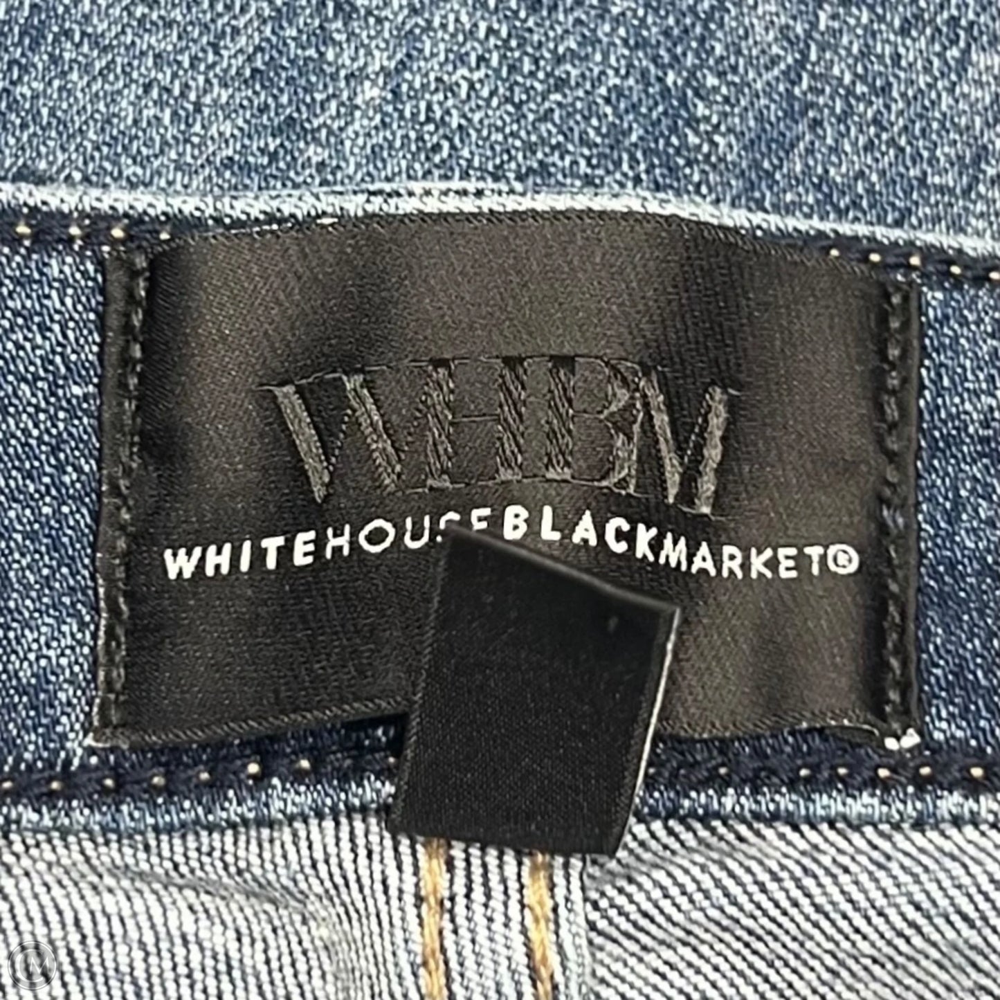 Jeans Wide Leg By White House Black Market In Blue Denim, Size: 4
