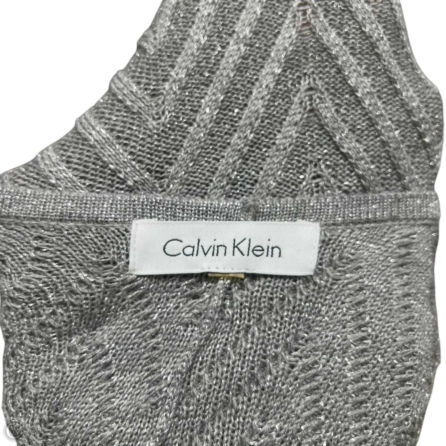 Shawl By Calvin Klein In Silver, Size: Osfm