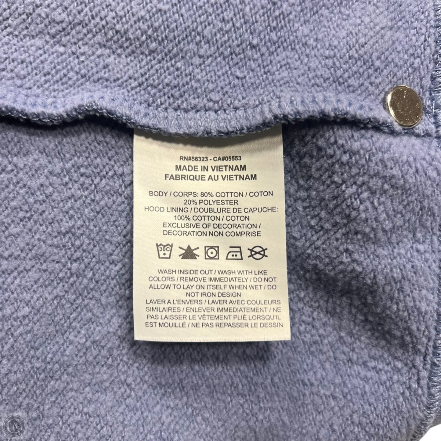 Sweatshirt Hoodie By Nike Apparel In Purple, Size: M