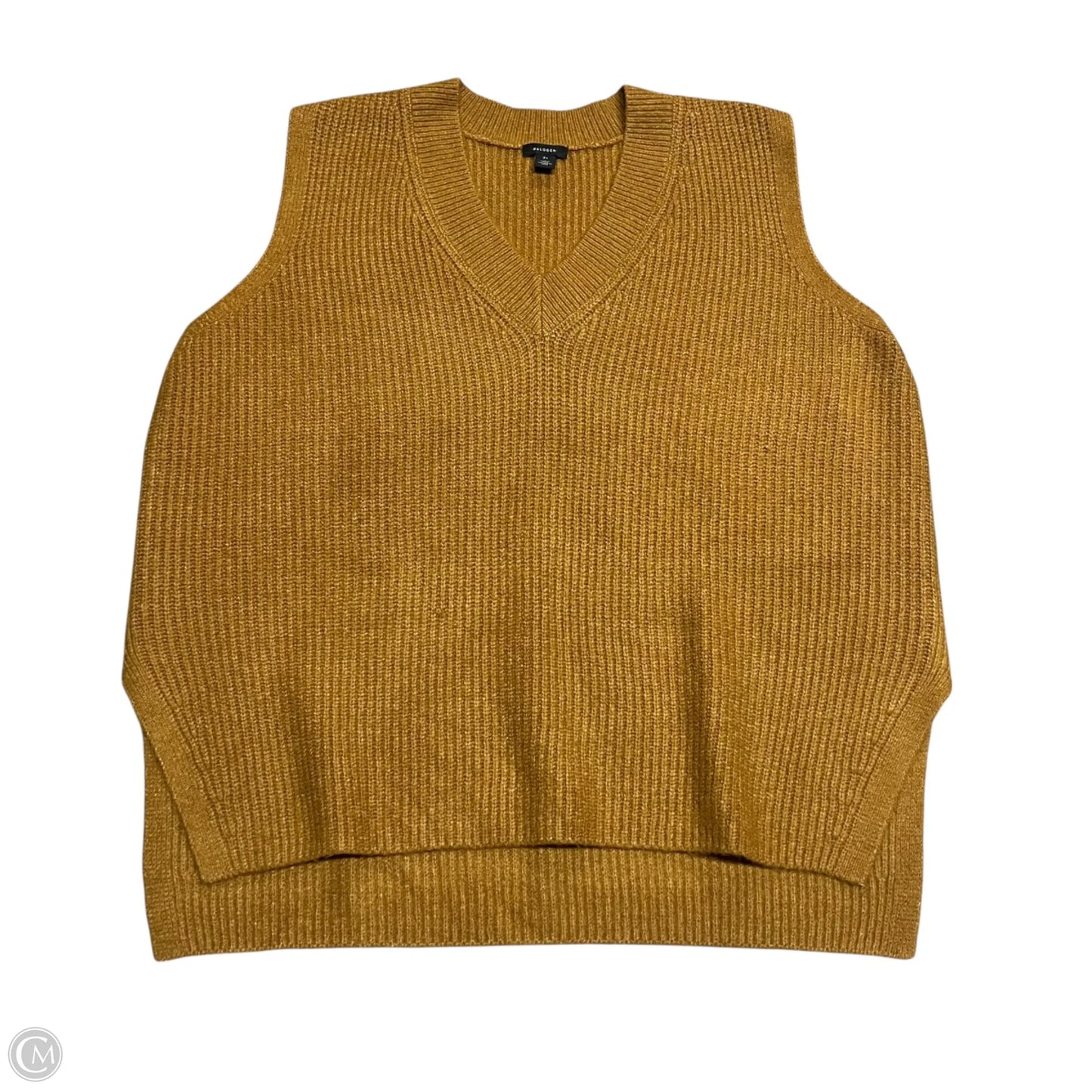 Vest Sweater By Halogen In Tan, Size: 2x