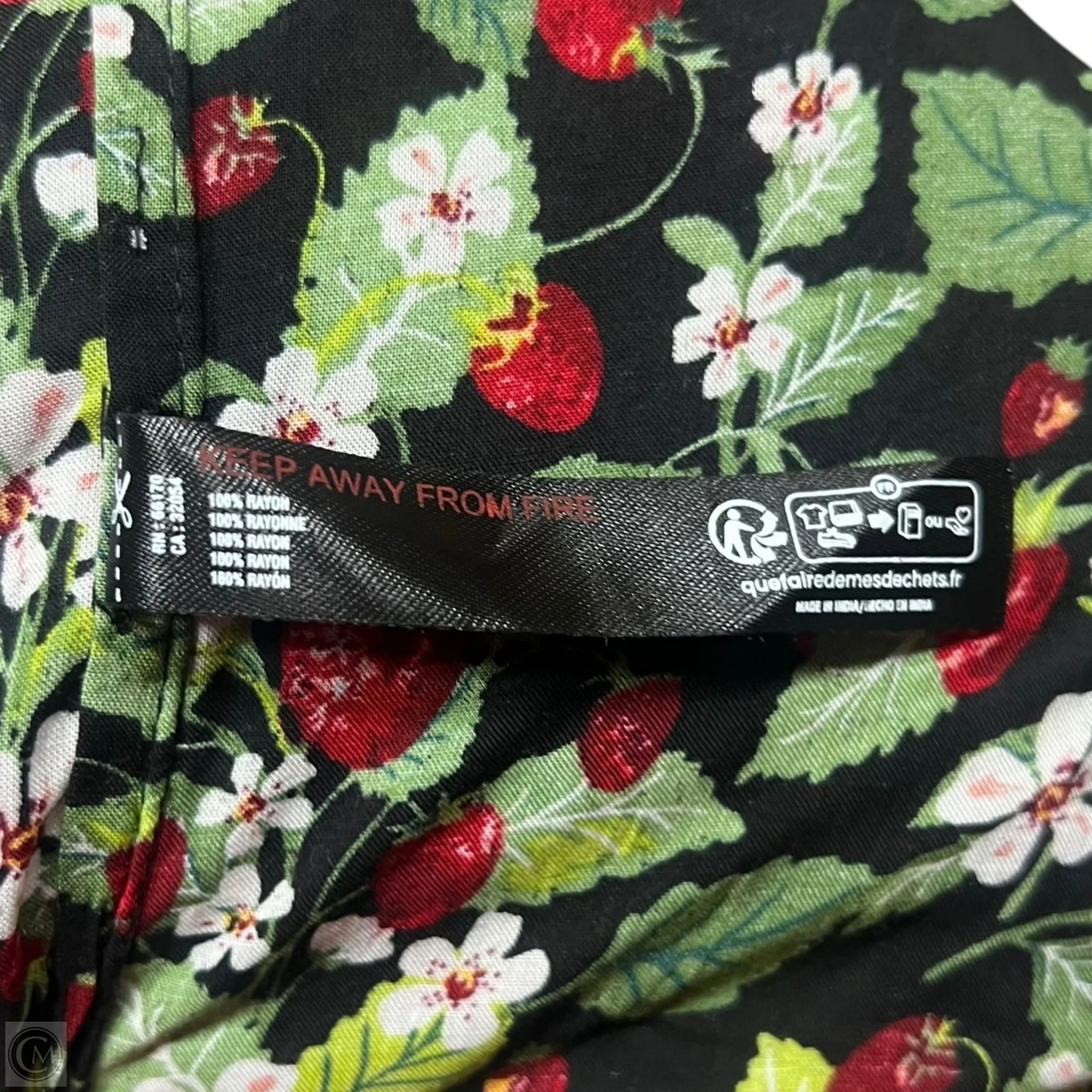 Dress Casual Short By Anthropologie In Black & Green, Size: 2x