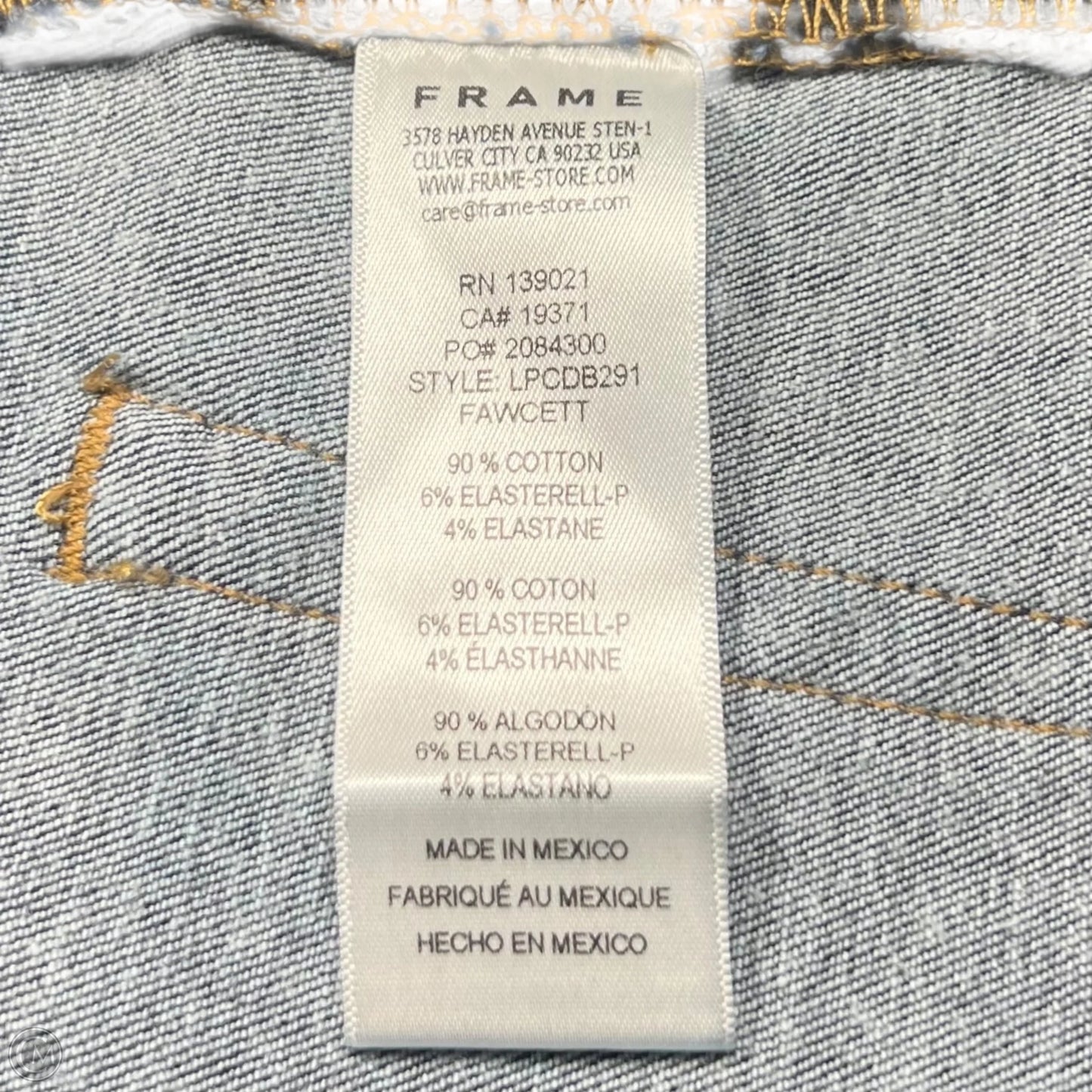 Jeans Flared By Frame In Blue Denim, Size: 6