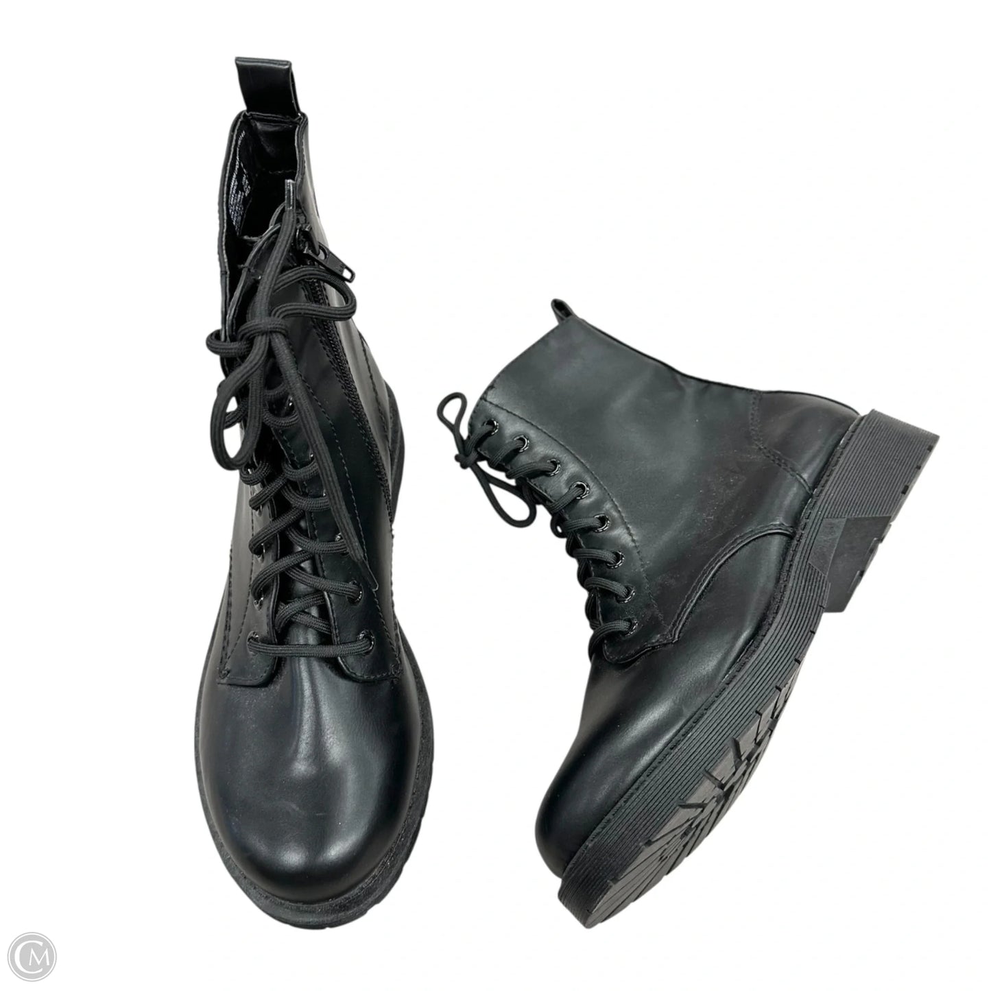 Boots Combat By Time And Tru In Black, Size: 8