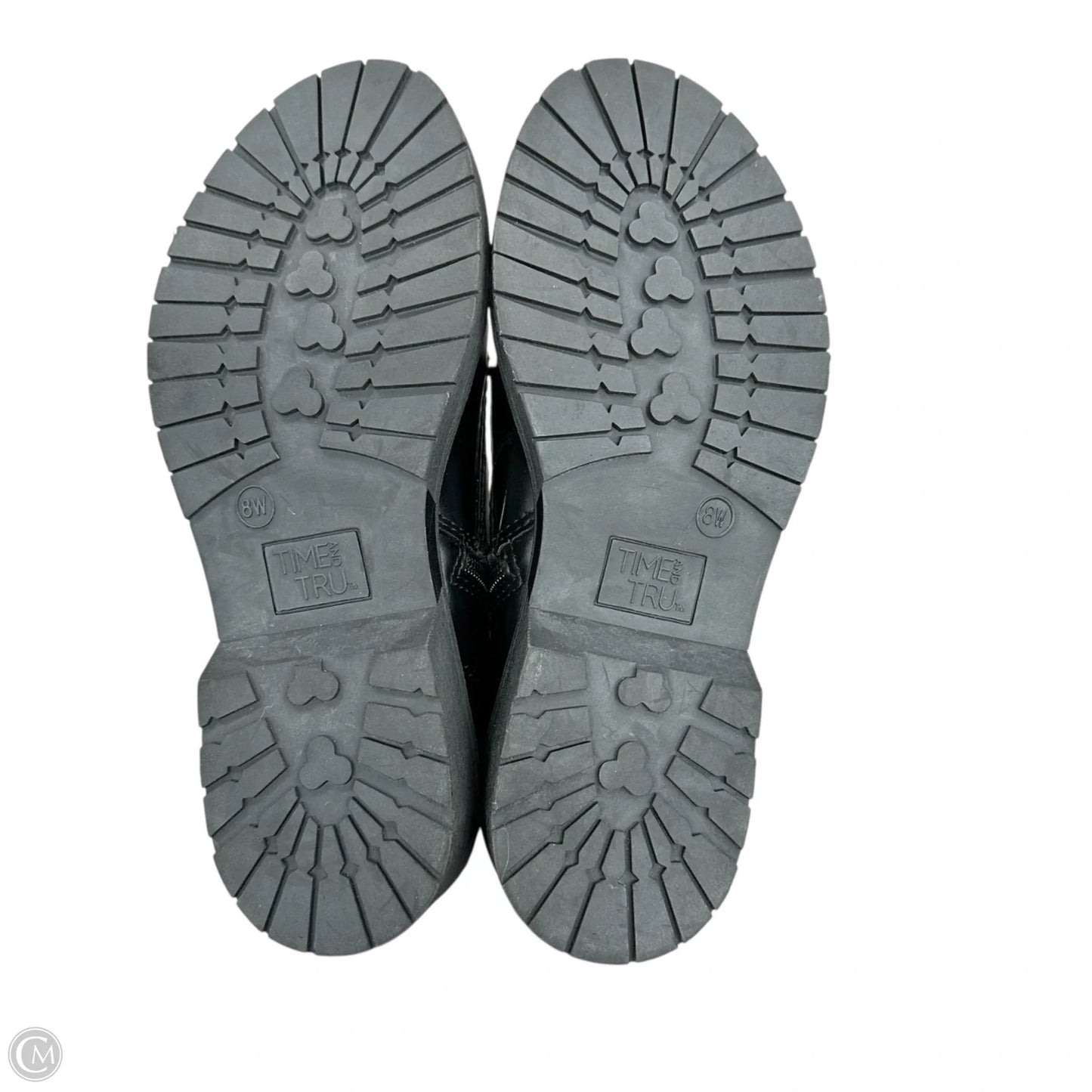 Boots Combat By Time And Tru In Black, Size: 8