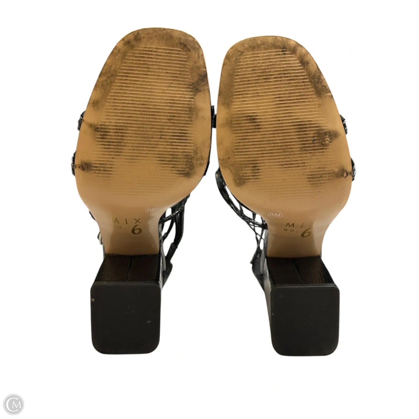 Shoes Heels Block By Mix No 6 In Black, Size: 8