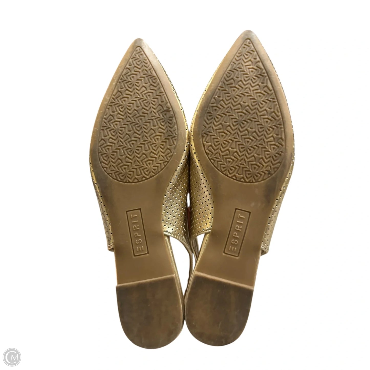 Shoes Flats By Esprit In Gold, Size: 7.5