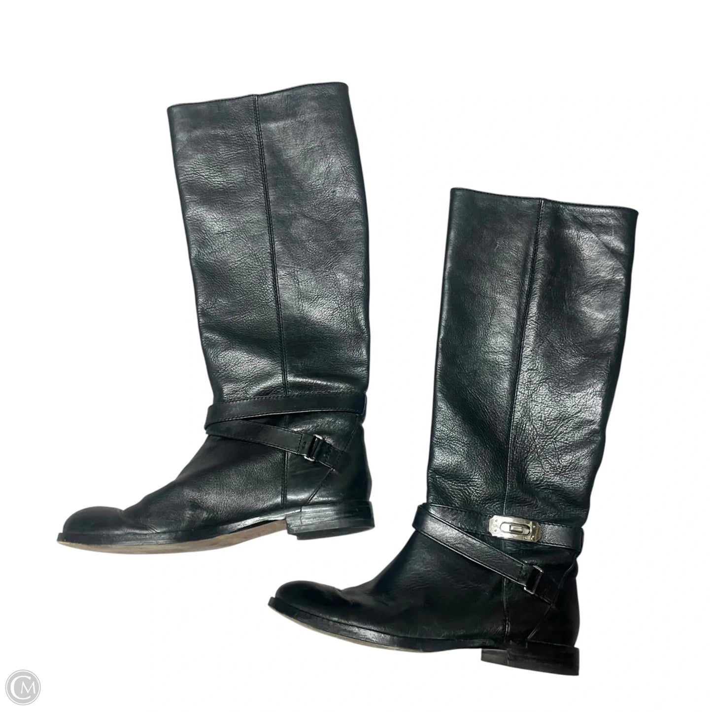 Boots Designer By Coach In Black, Size: 6.5
