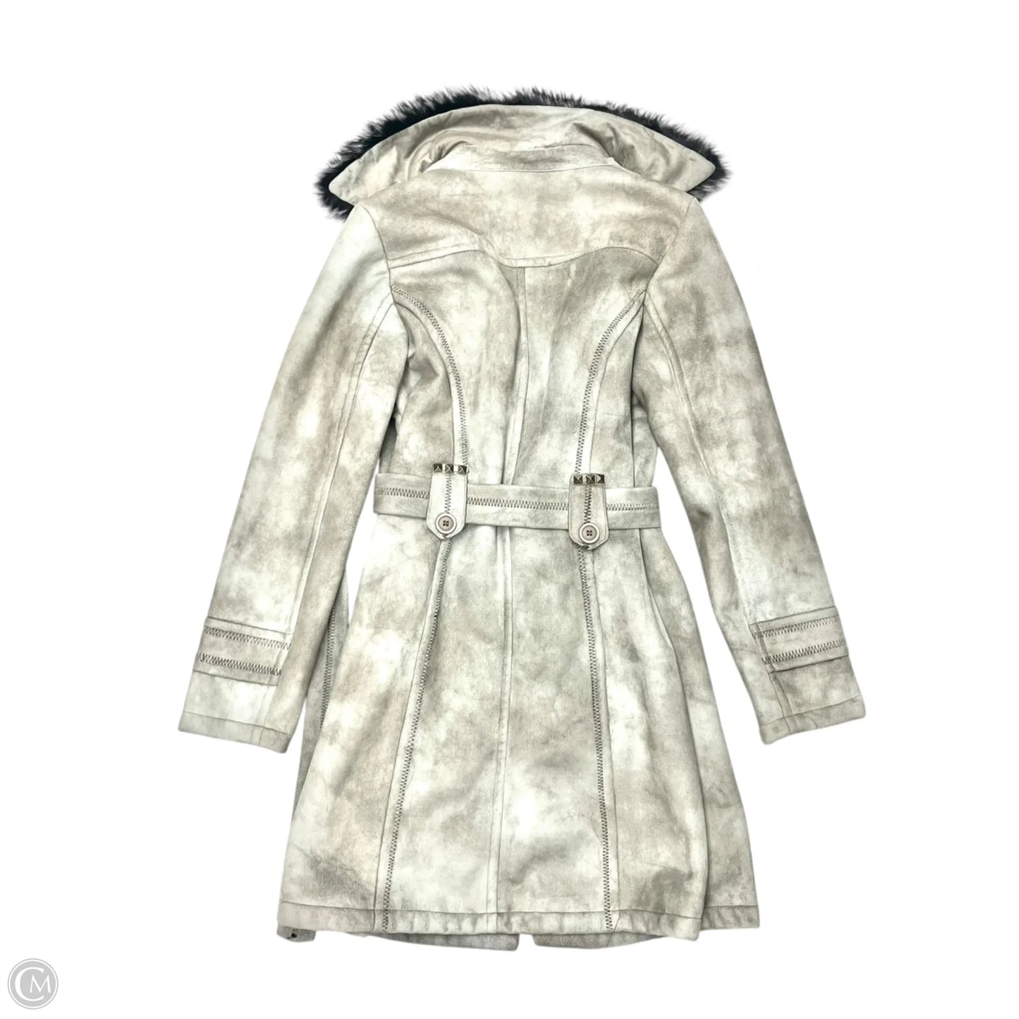 Coat Leather By Taska Polizzi In Black & Green, Size: S