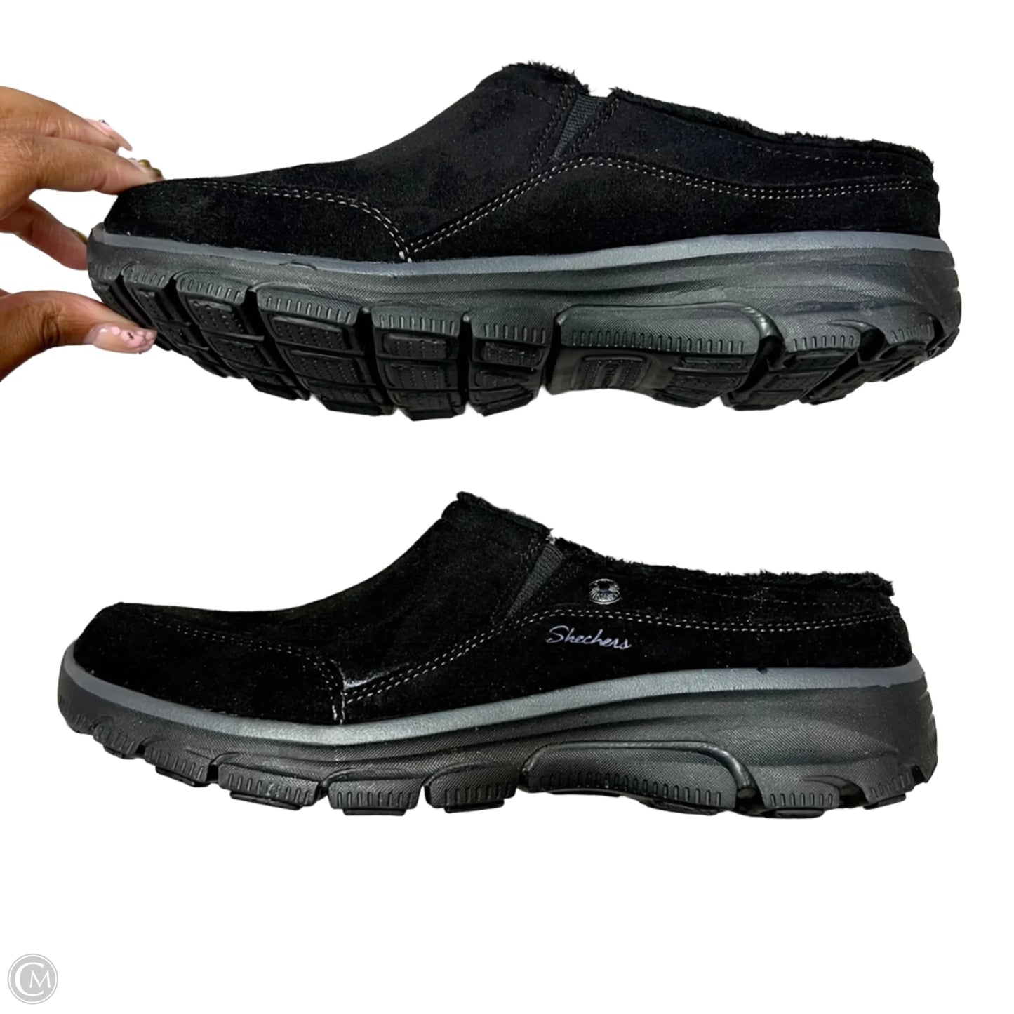 Shoes Flats By Skechers In Black, Size: 8.5