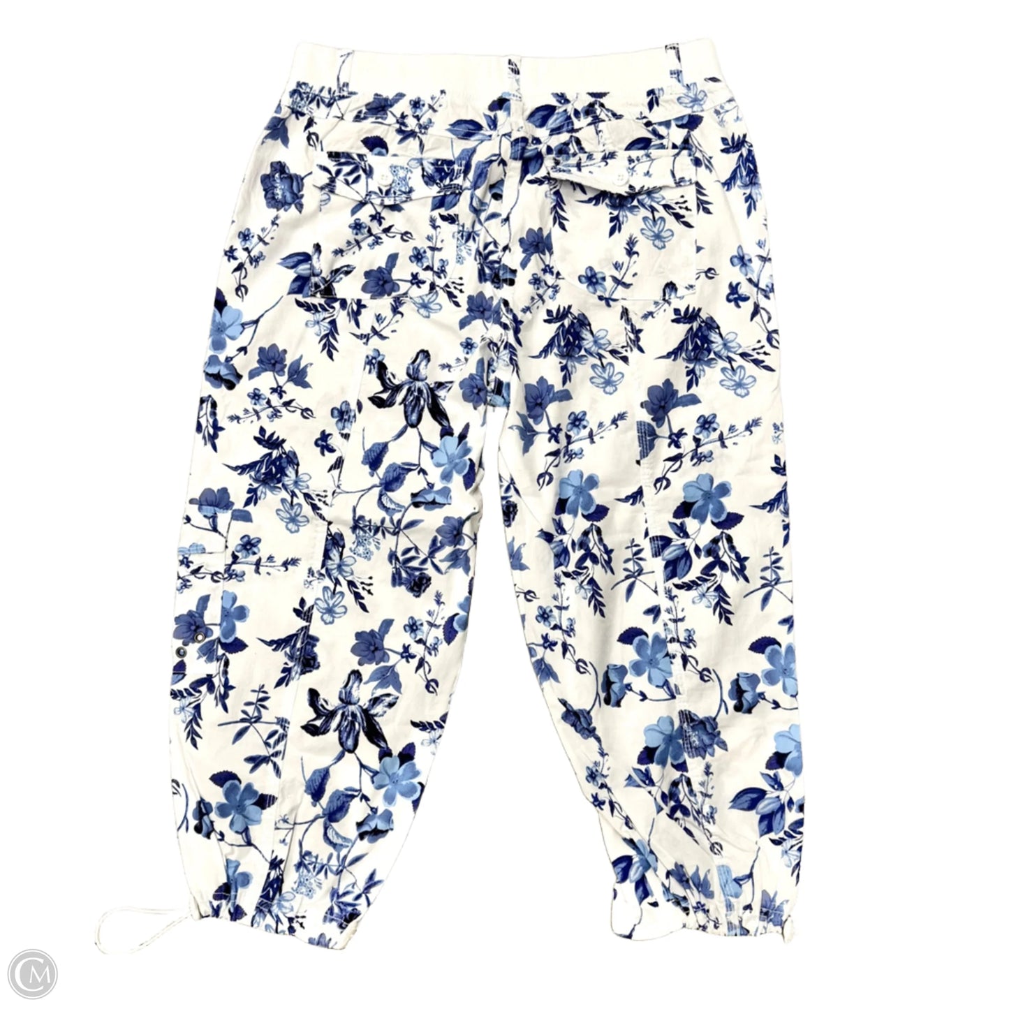 Capris By Dash In Blue & White, Size: M