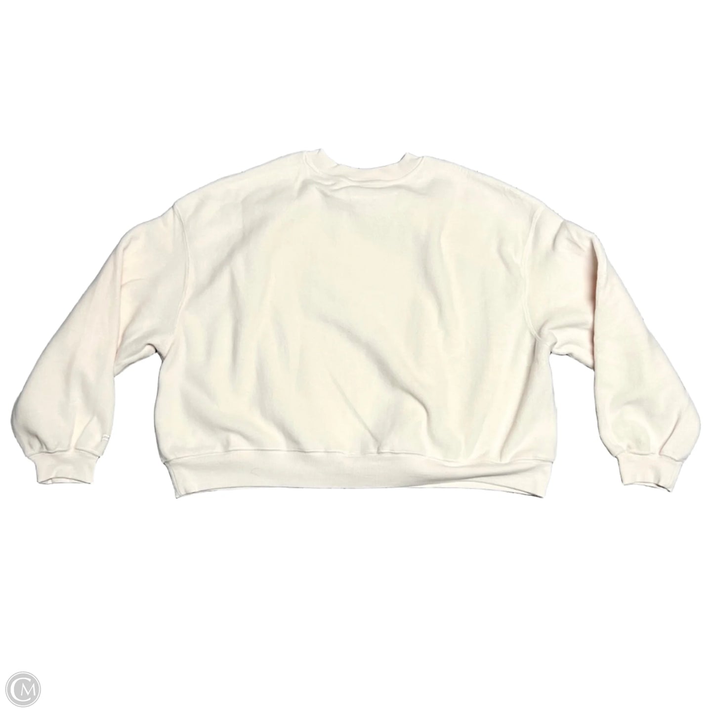 Sweatshirt Crewneck By Fabletics In Cream, Size: Xl