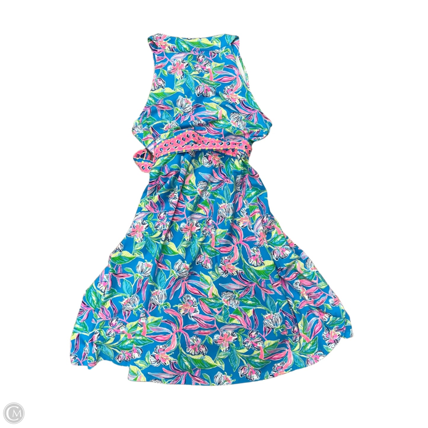 Dress Designer By Lilly Pulitzer In Blue & Pink, Size: Xl