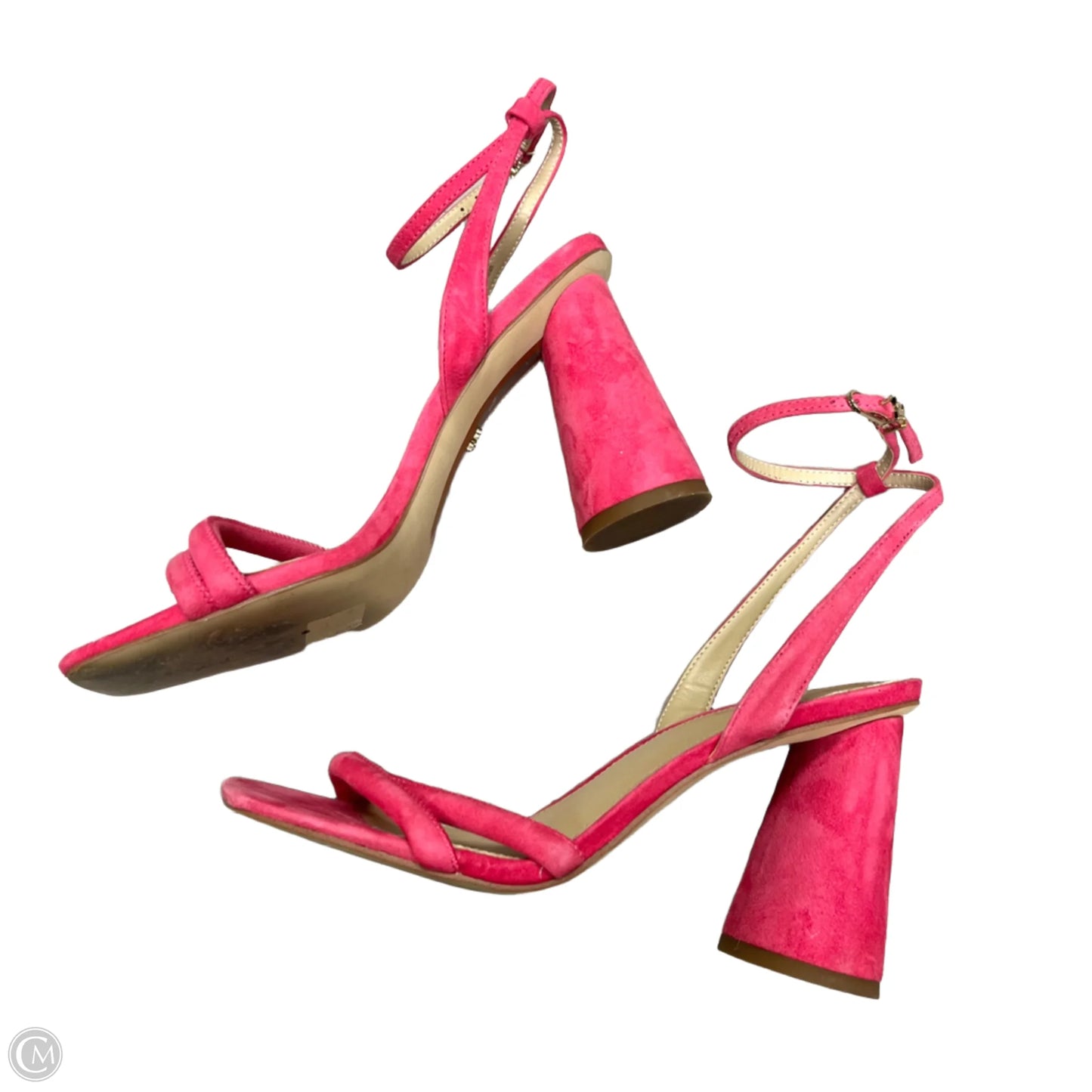 Sandals Heels Block By Sam Edelman In Pink, Size: 7.5