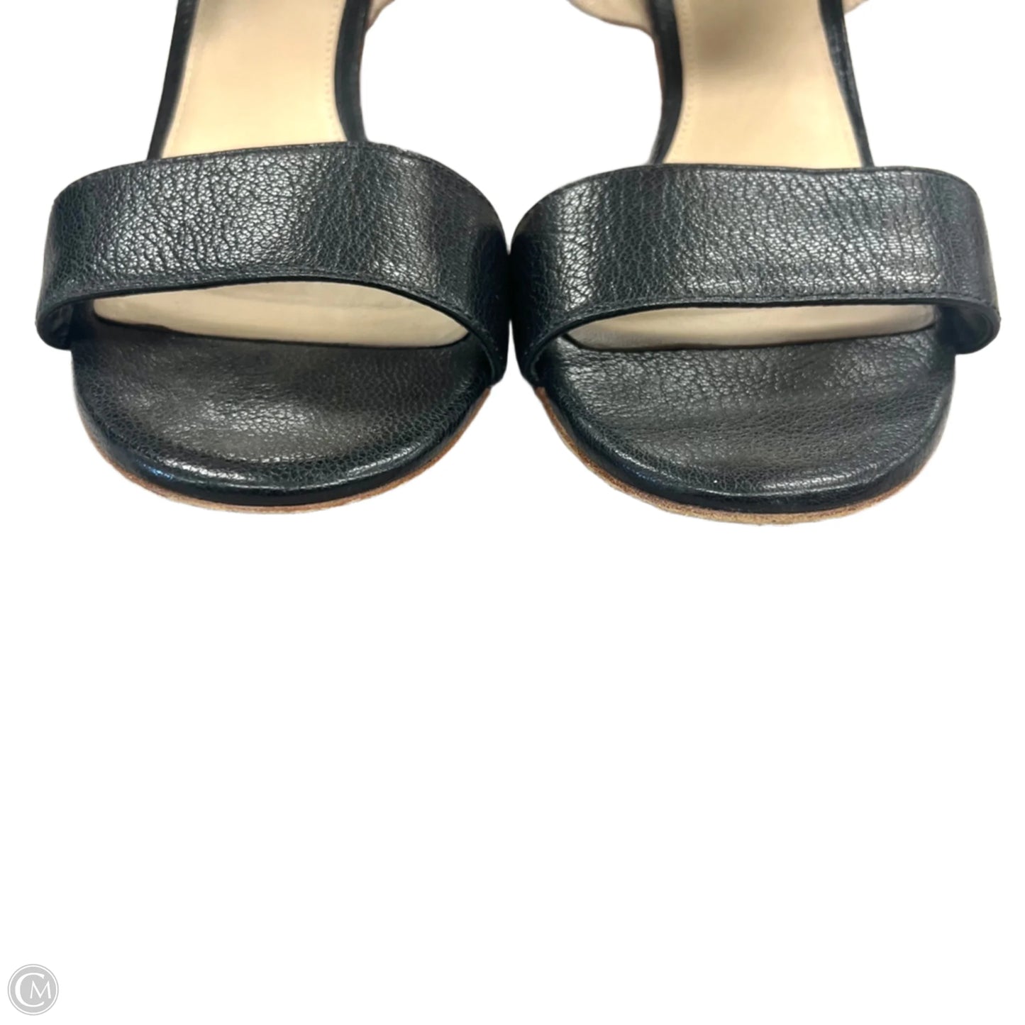 Sandals Heels Block By Via Spiga In Black & Tan, Size: 8.5