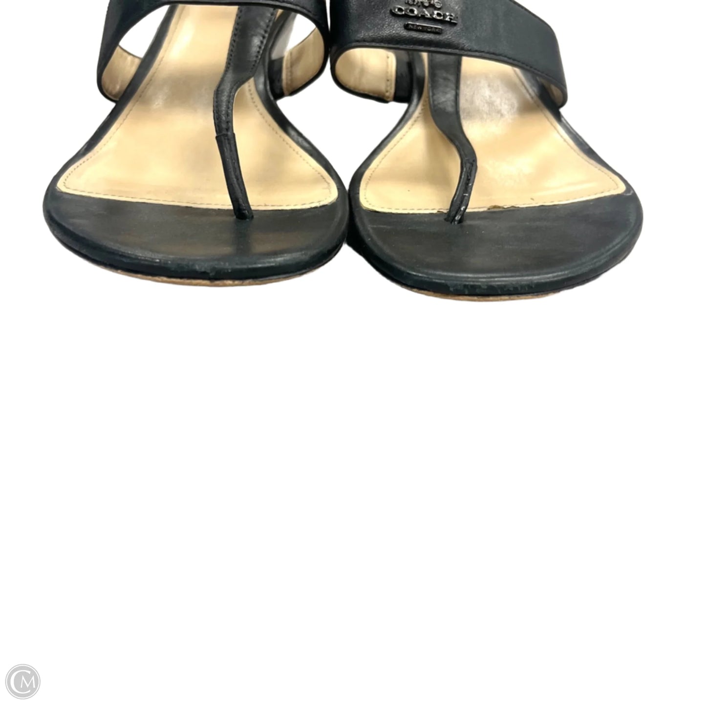 Sandals Designer By Coach In Black, Size: 8