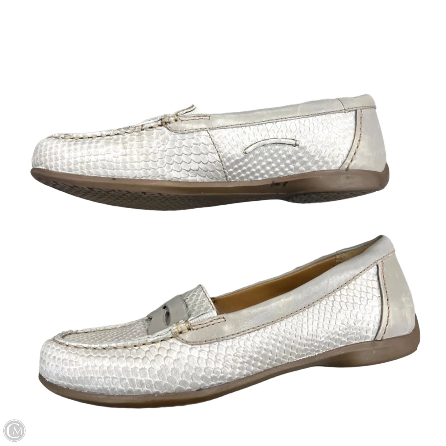 Shoes Flats By Clarks In Snakeskin Print, Size: 5.5