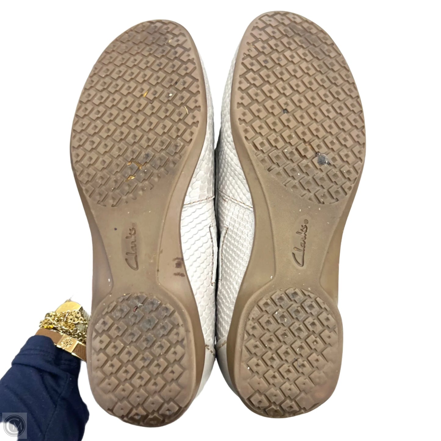 Shoes Flats By Clarks In Snakeskin Print, Size: 5.5