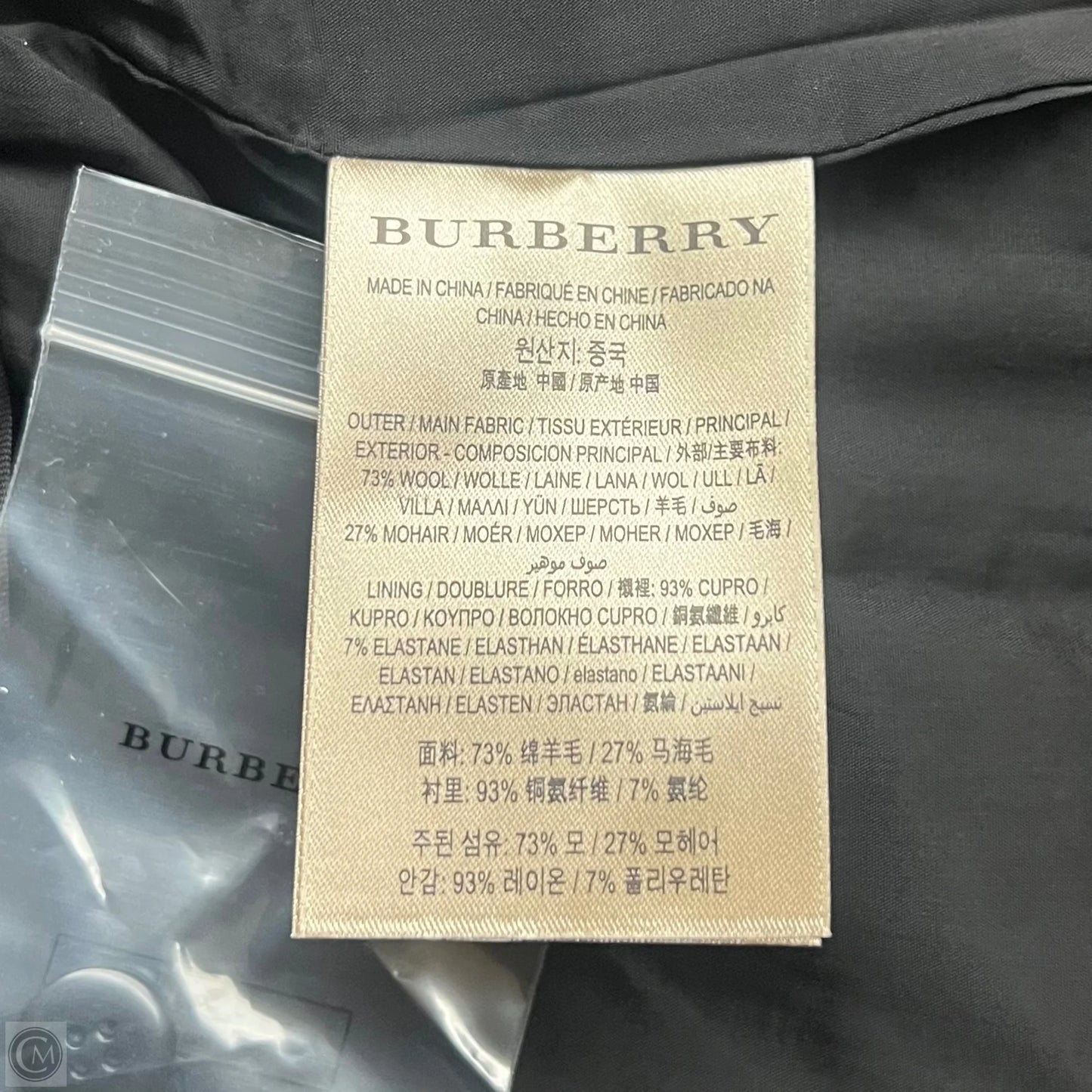 Pants Luxury Designer By Burberry In Black, Size: 14