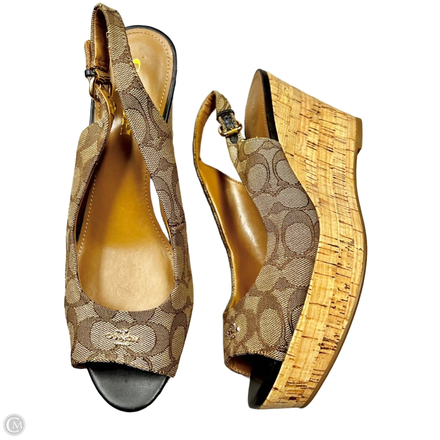 Sandals Designer By Coach In Brown, Size: 10