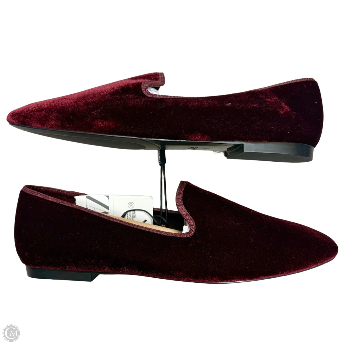 Shoes Flats By Zara In Maroon, Size: 8