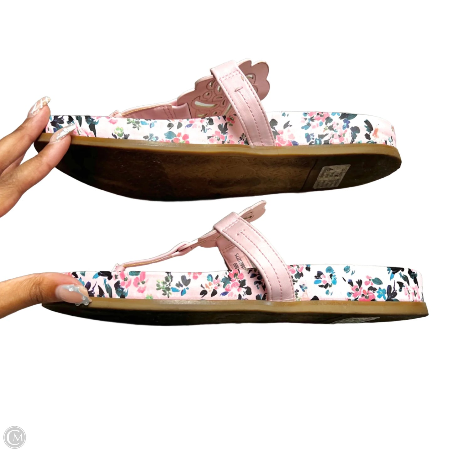 Sandals Flats In Pink, Size: 9