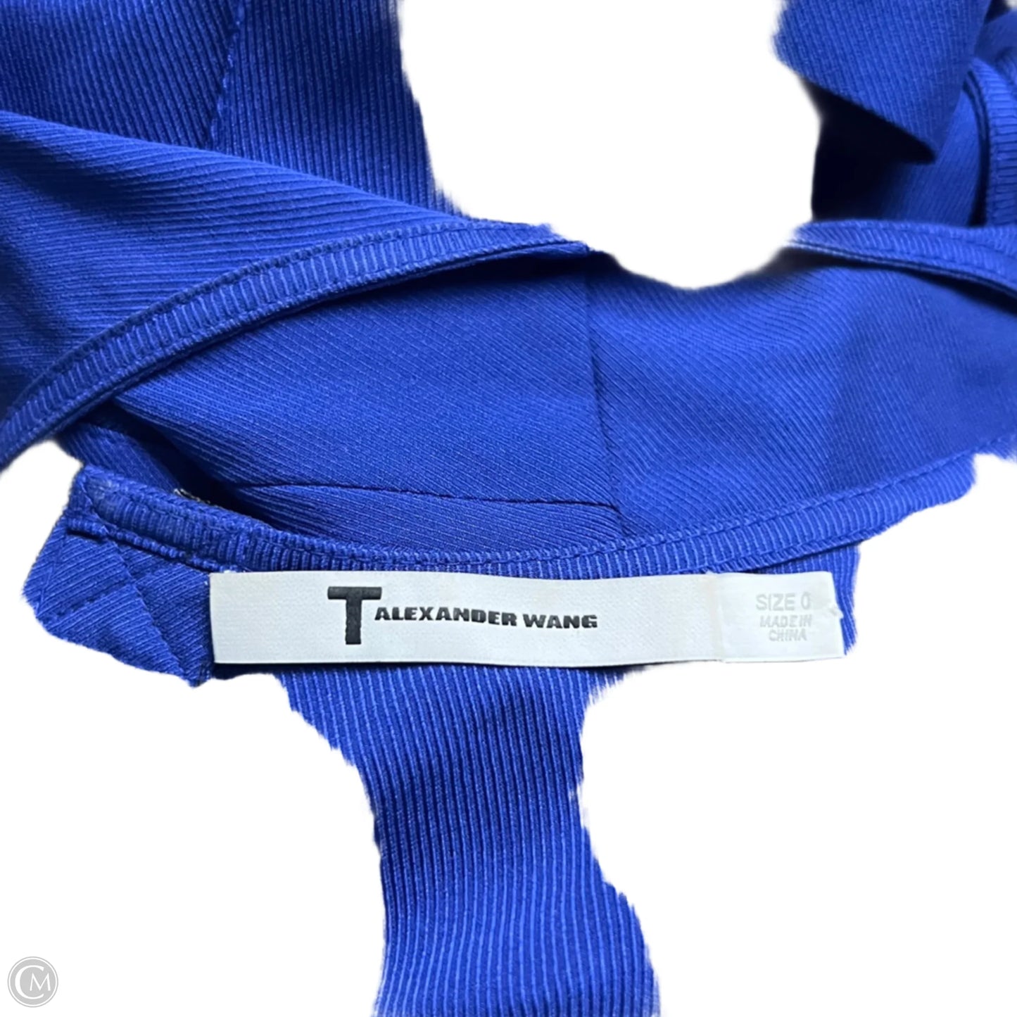 Top Short Sleeve Luxury Designer By Alexander Wang In Blue, Size: Xs