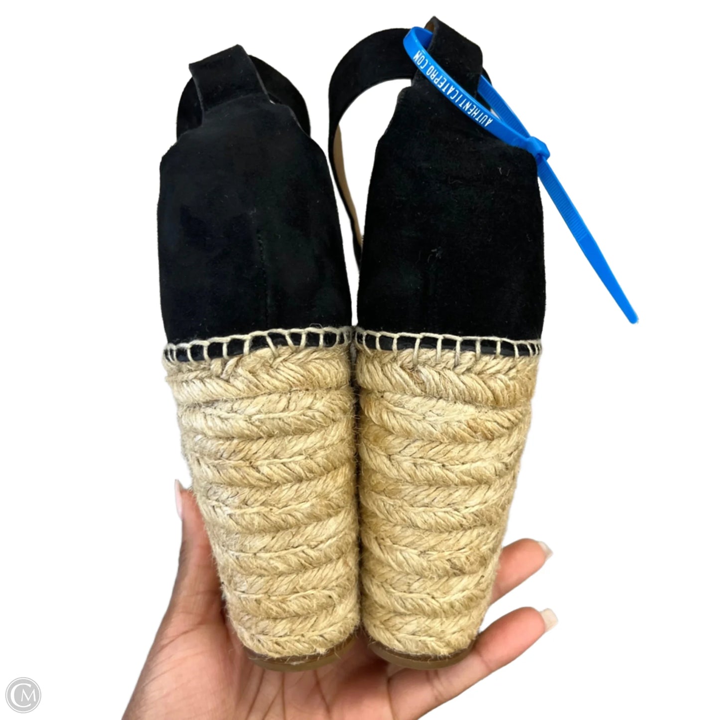 Sandals Luxury Designer By Chloe In Black, Size: 6.5