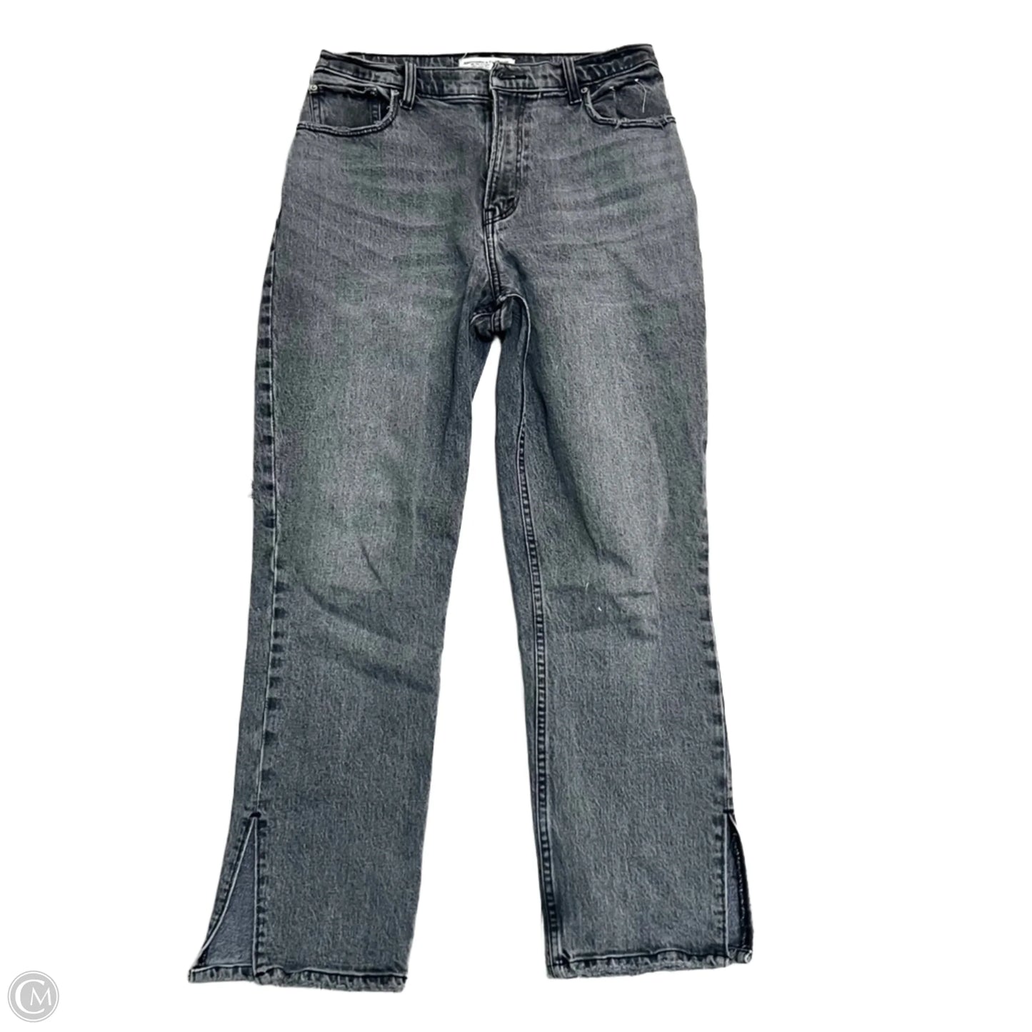 Jeans Flared By Abercrombie And Fitch In Black Denim, Size: 8p