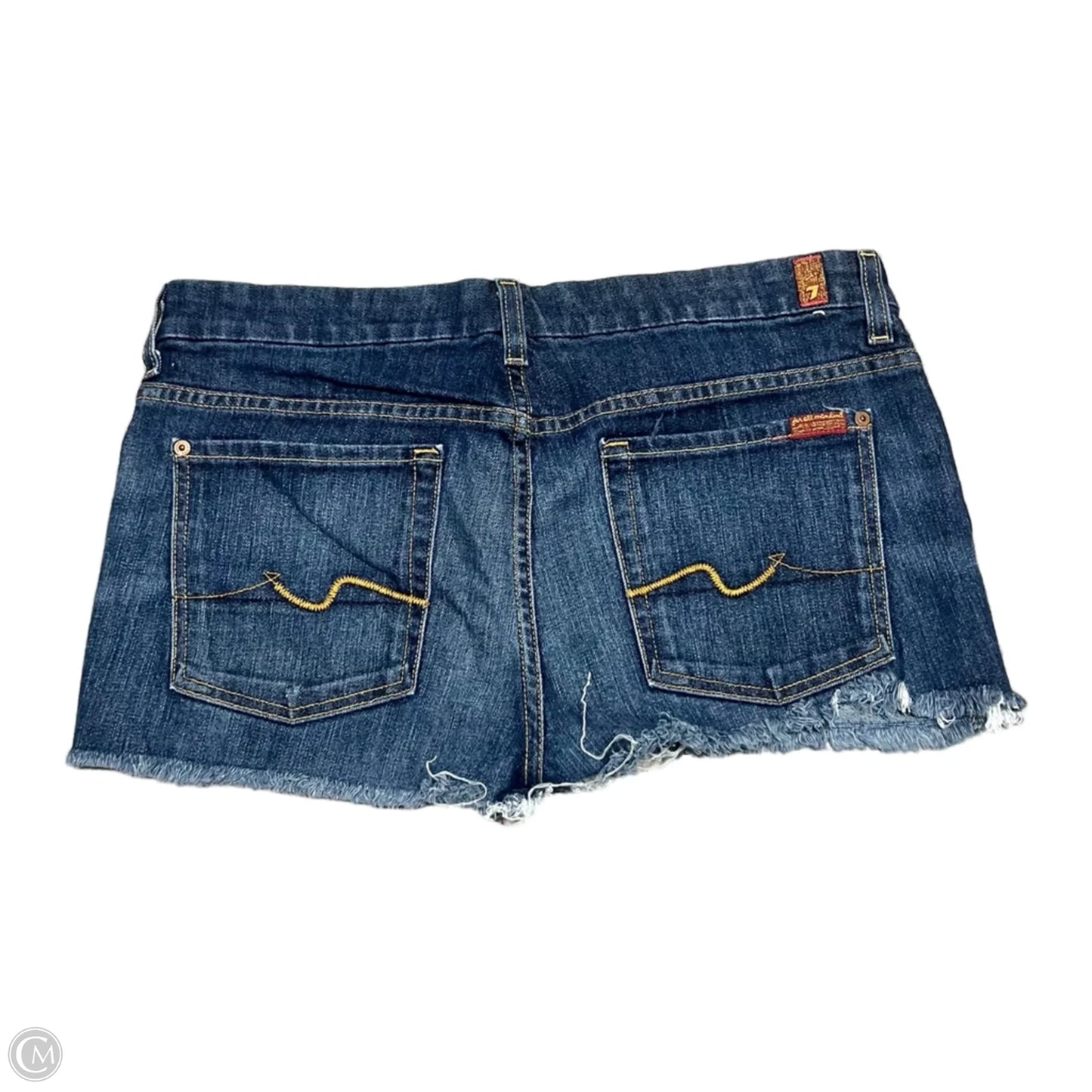 Shorts By 7 For All Mankind In Blue Denim, Size: 14