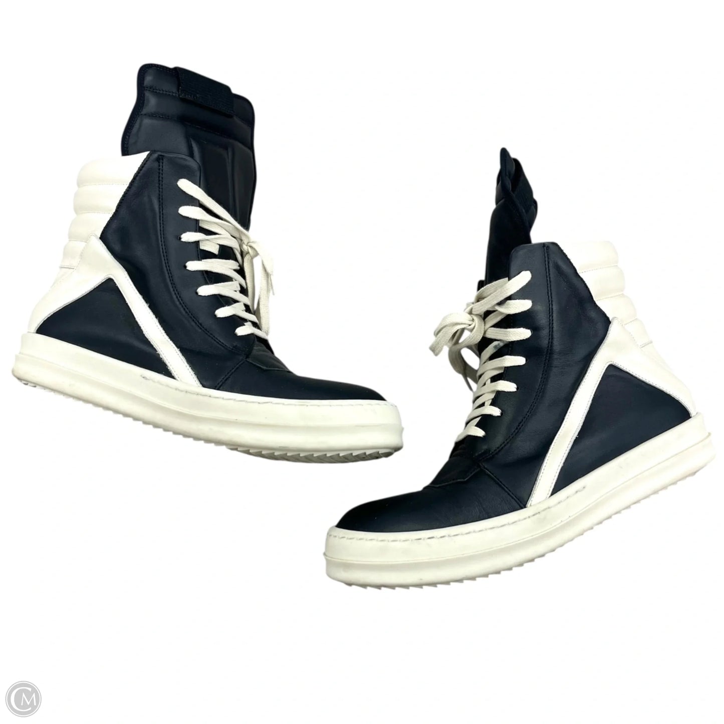 Shoes Designer By Rick Owens In Black & White, Size: 9.5