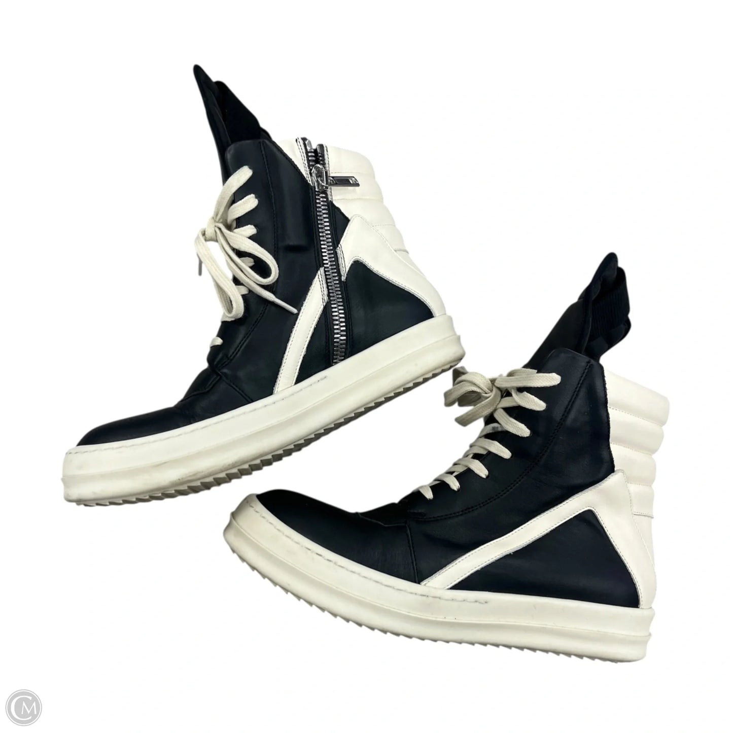 Shoes Designer By Rick Owens In Black & White, Size: 9.5