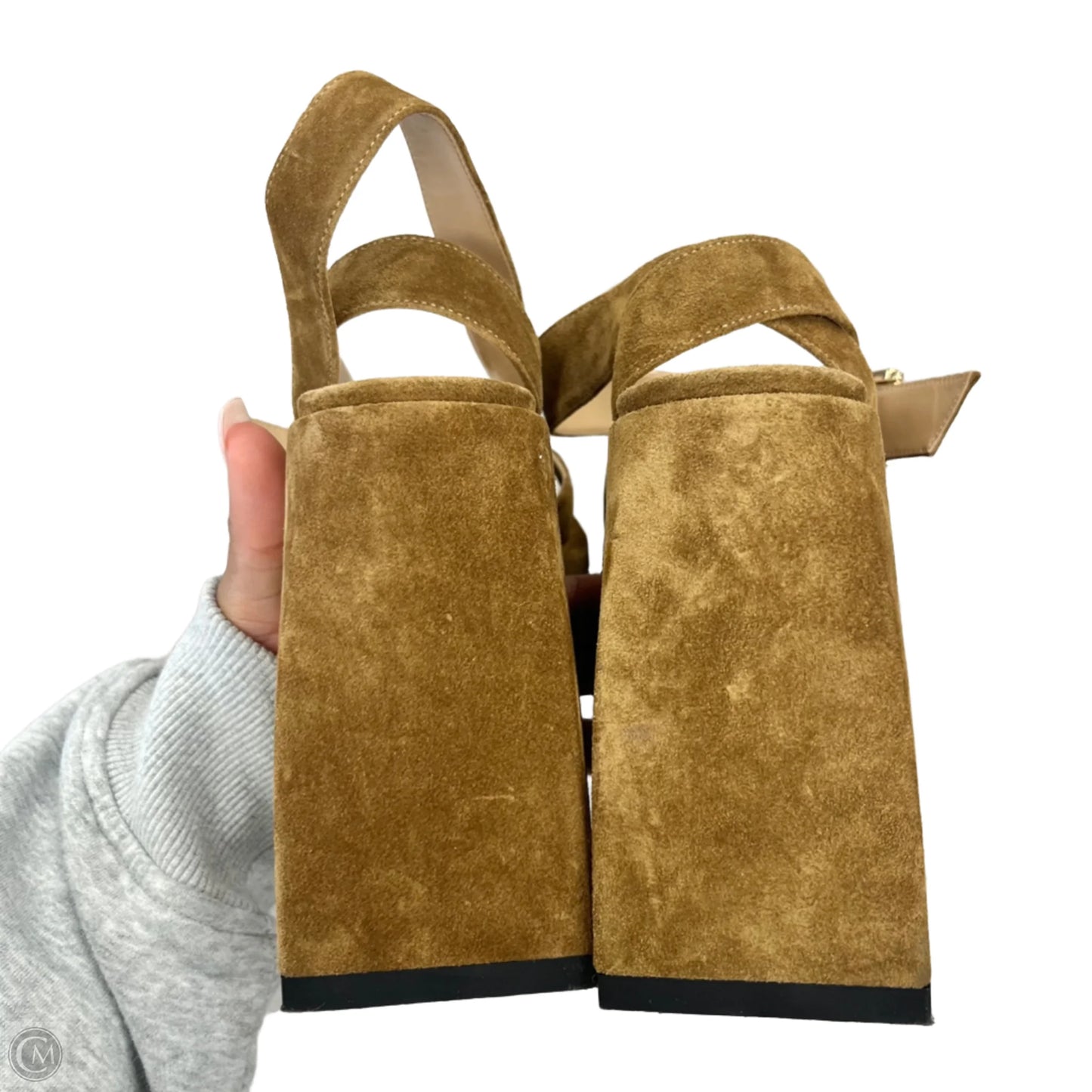 Shoes Heels Block By Nodaleta In Brown, Size: 9.5