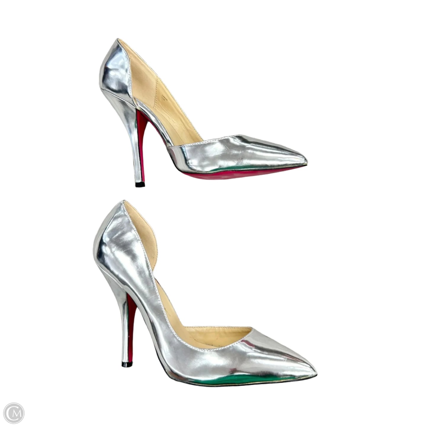 Shoes Heels Stiletto By Shoedazzle In Silver, Size: 11