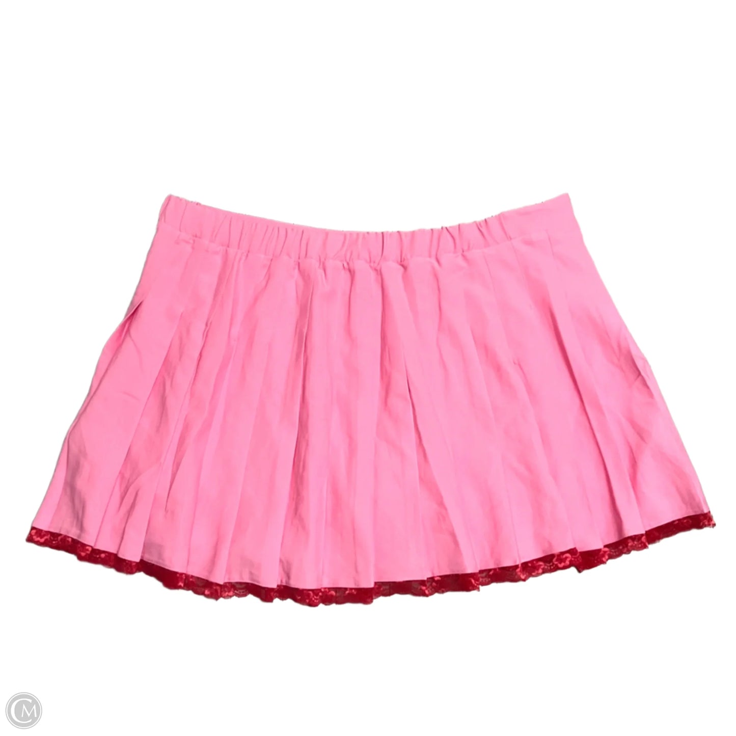 Skirt Mini & Short By My Violet In Pink & Red, Size: 4x
