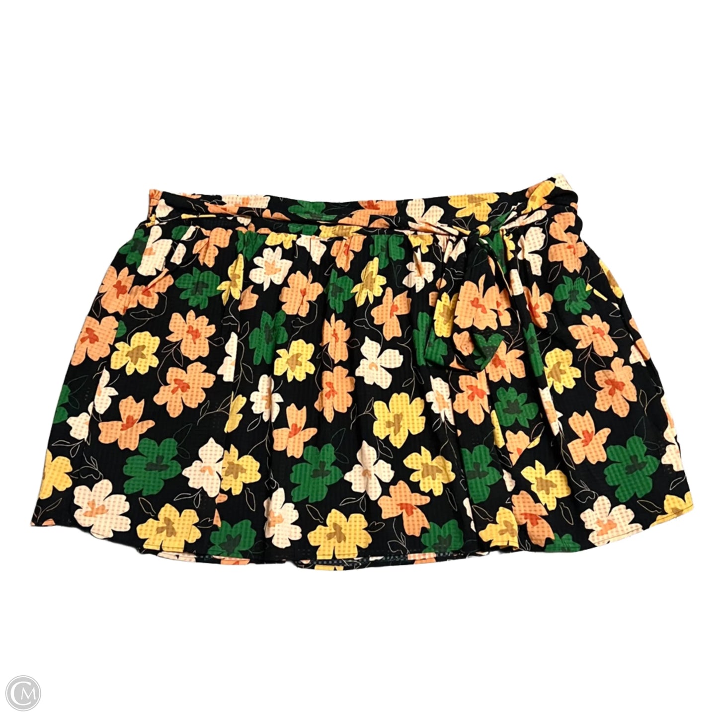 Skirt Mini & Short By Who What Wear In Black & Orange, Size: 4x