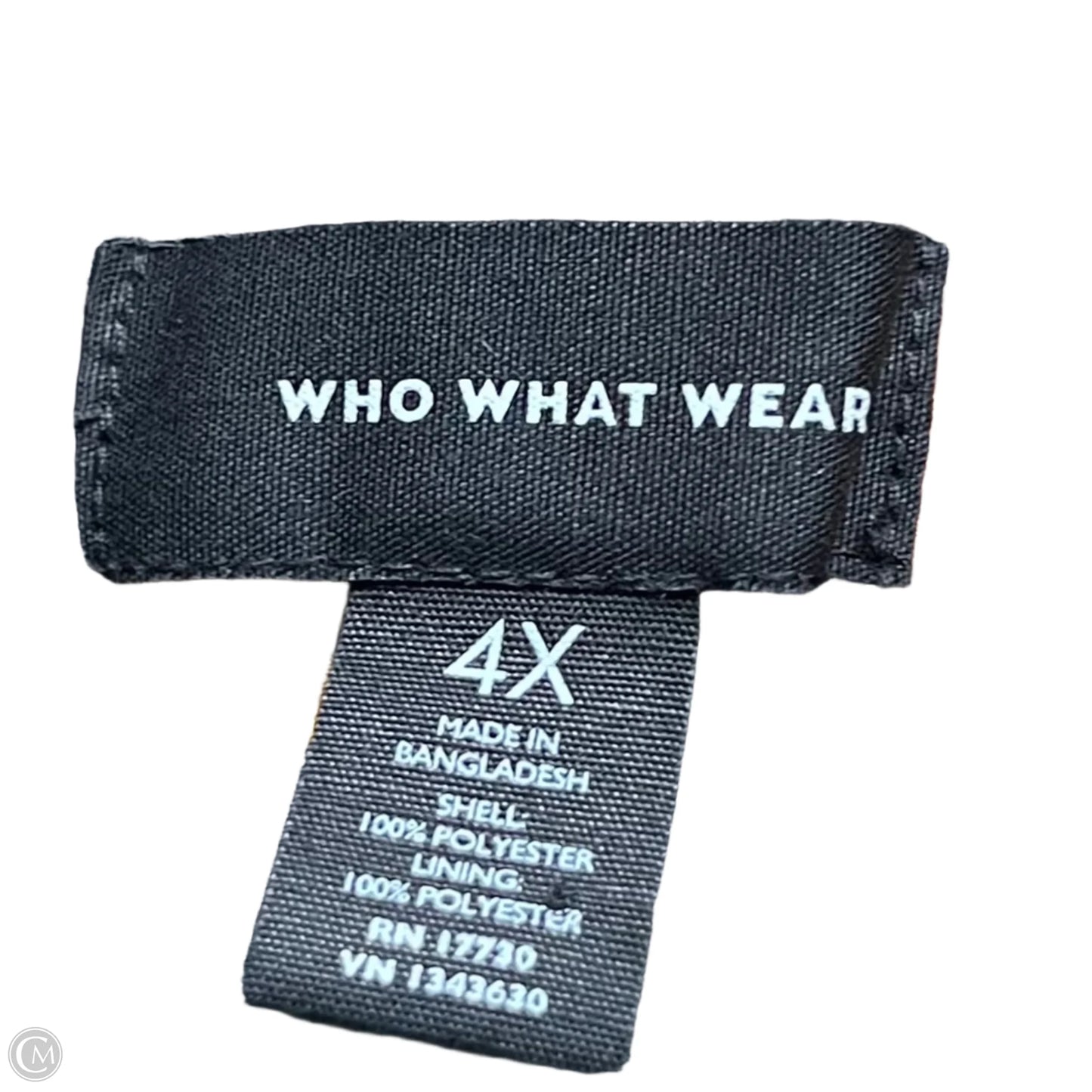 Skirt Mini & Short By Who What Wear In Black & Orange, Size: 4x