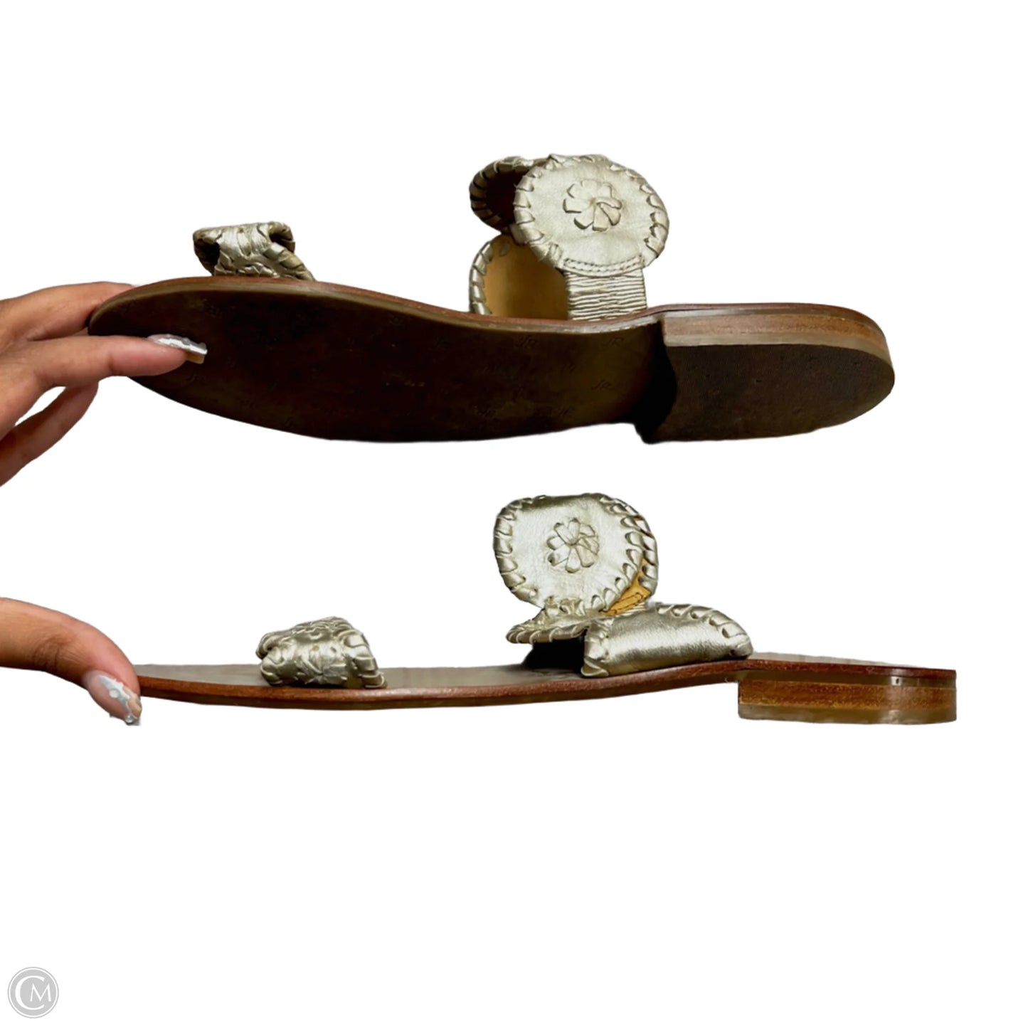 Sandals Flats By Jack Rogers In Gold, Size: 10
