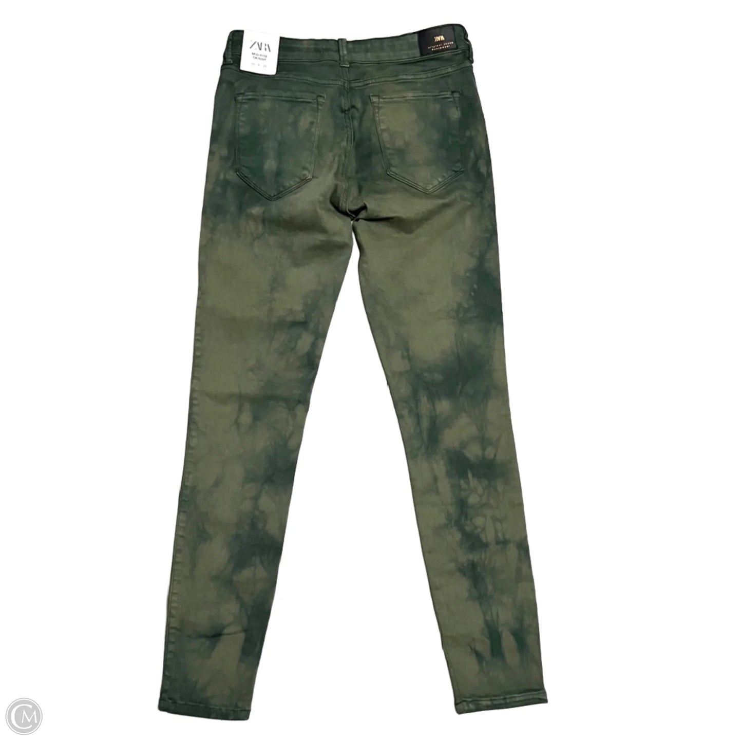 Jeans Skinny By Zara In Blue & Green, Size: 6