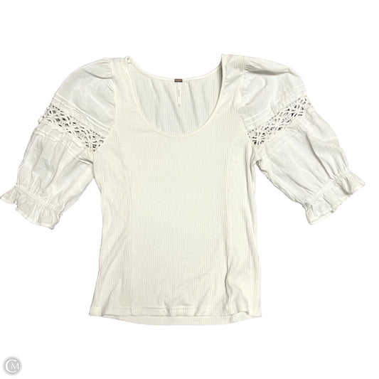 Top Short Sleeve By Free People In White, Size: M