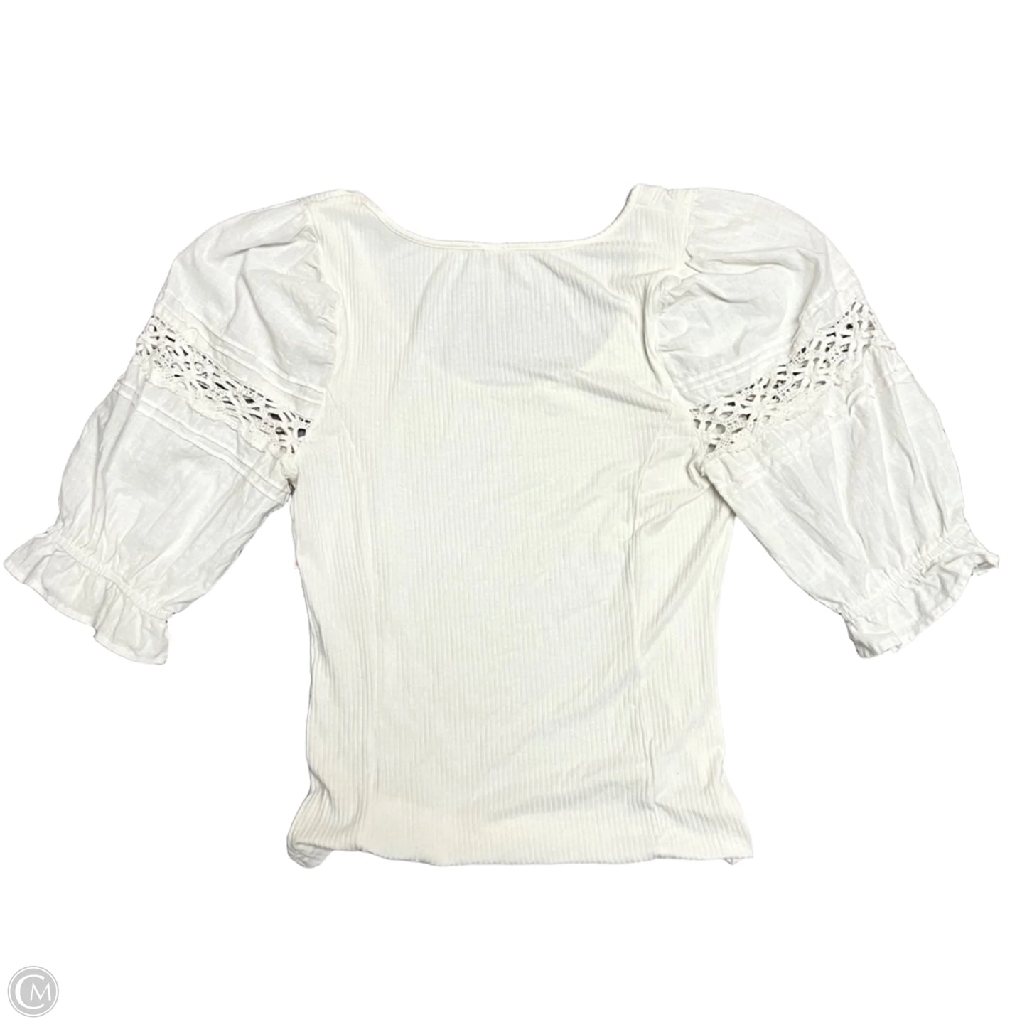Top Short Sleeve By Free People In White, Size: M