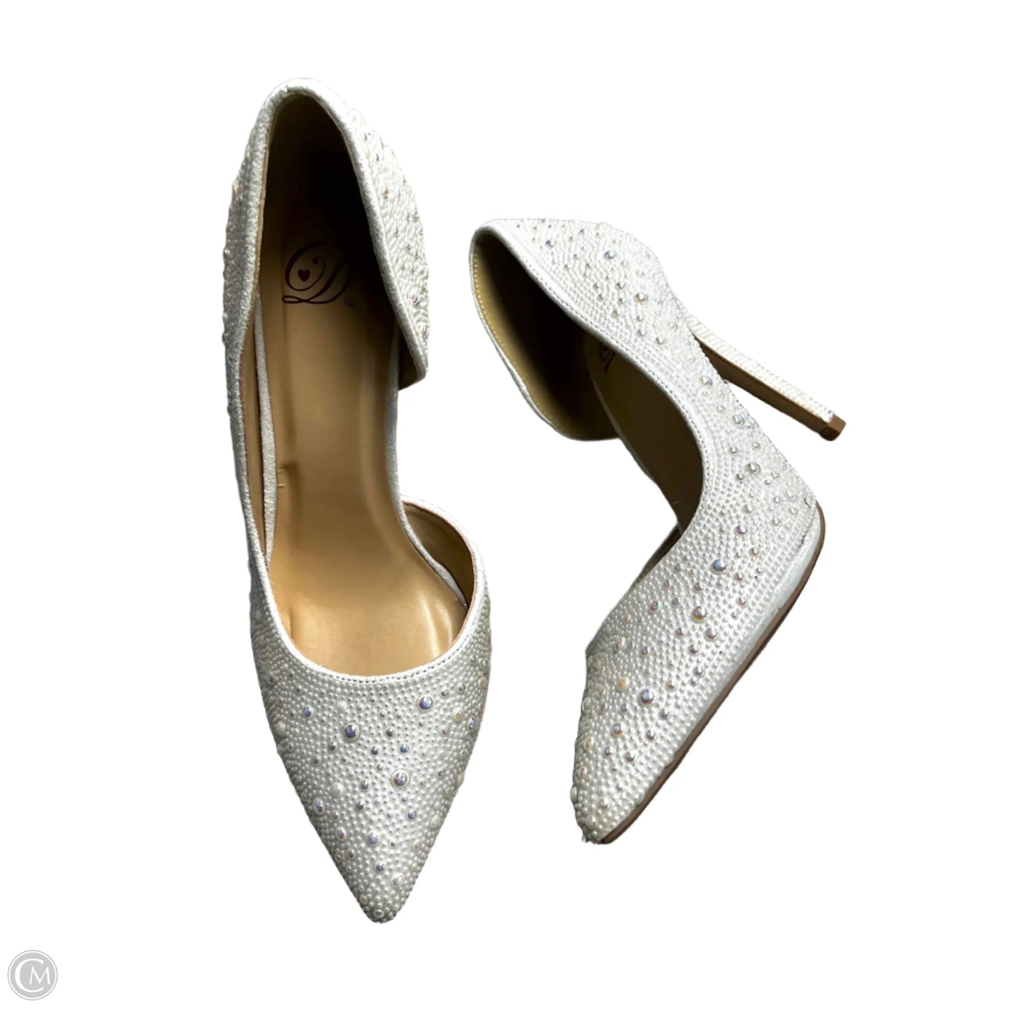 Shoes Heels Stiletto By D Bellissimo In White, Size: 8