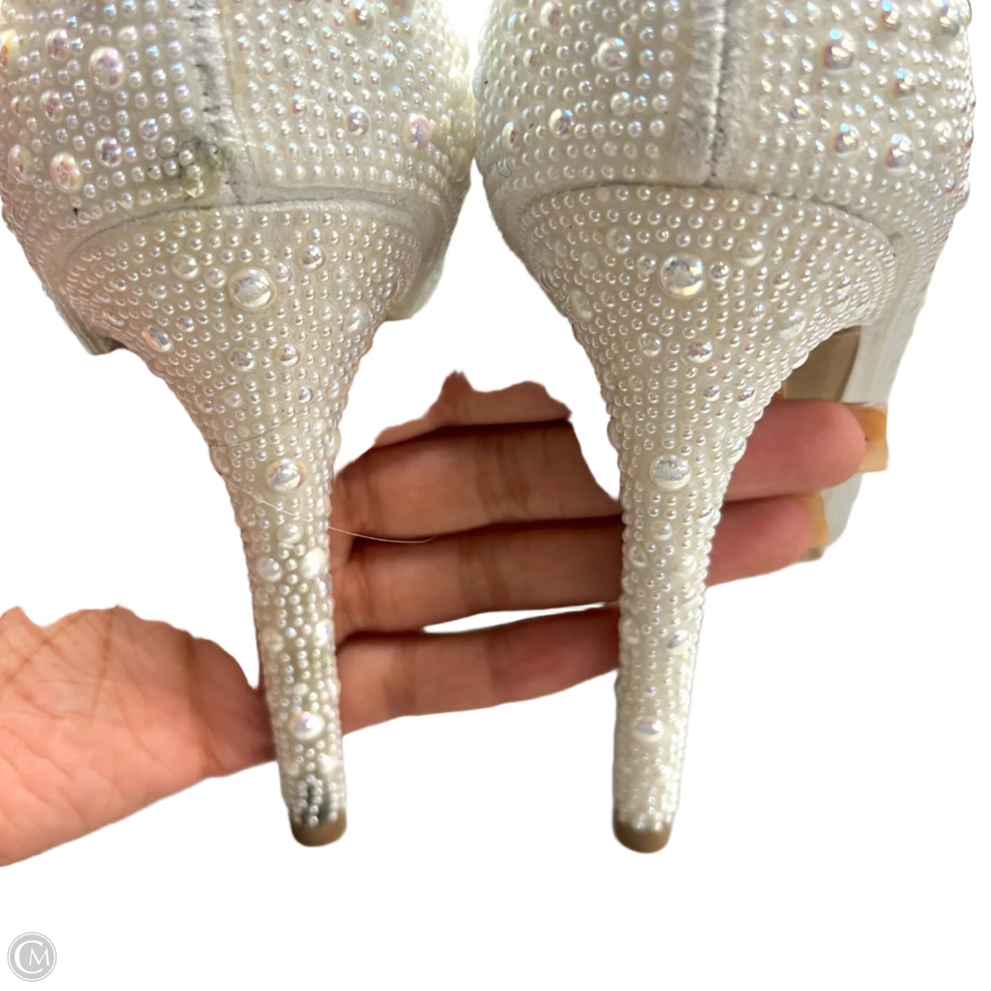 Shoes Heels Stiletto By D Bellissimo In White, Size: 8